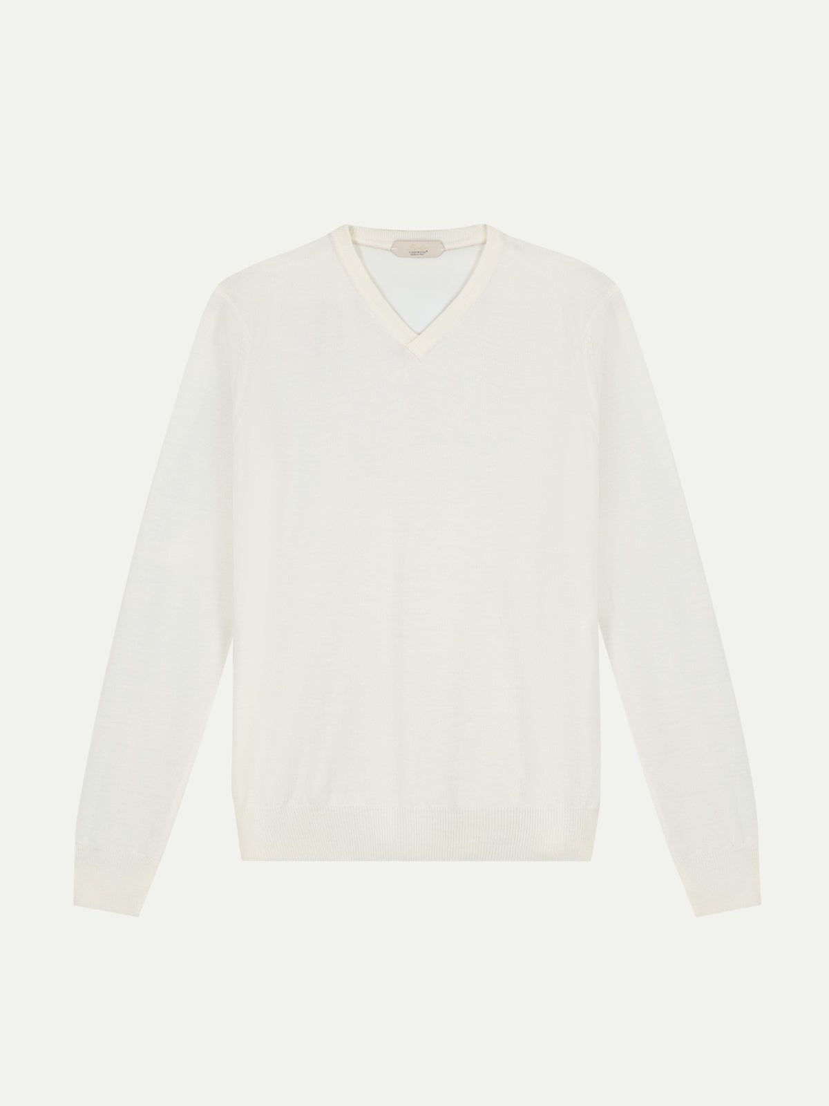 Extrafine Merino V-Neck Ivory