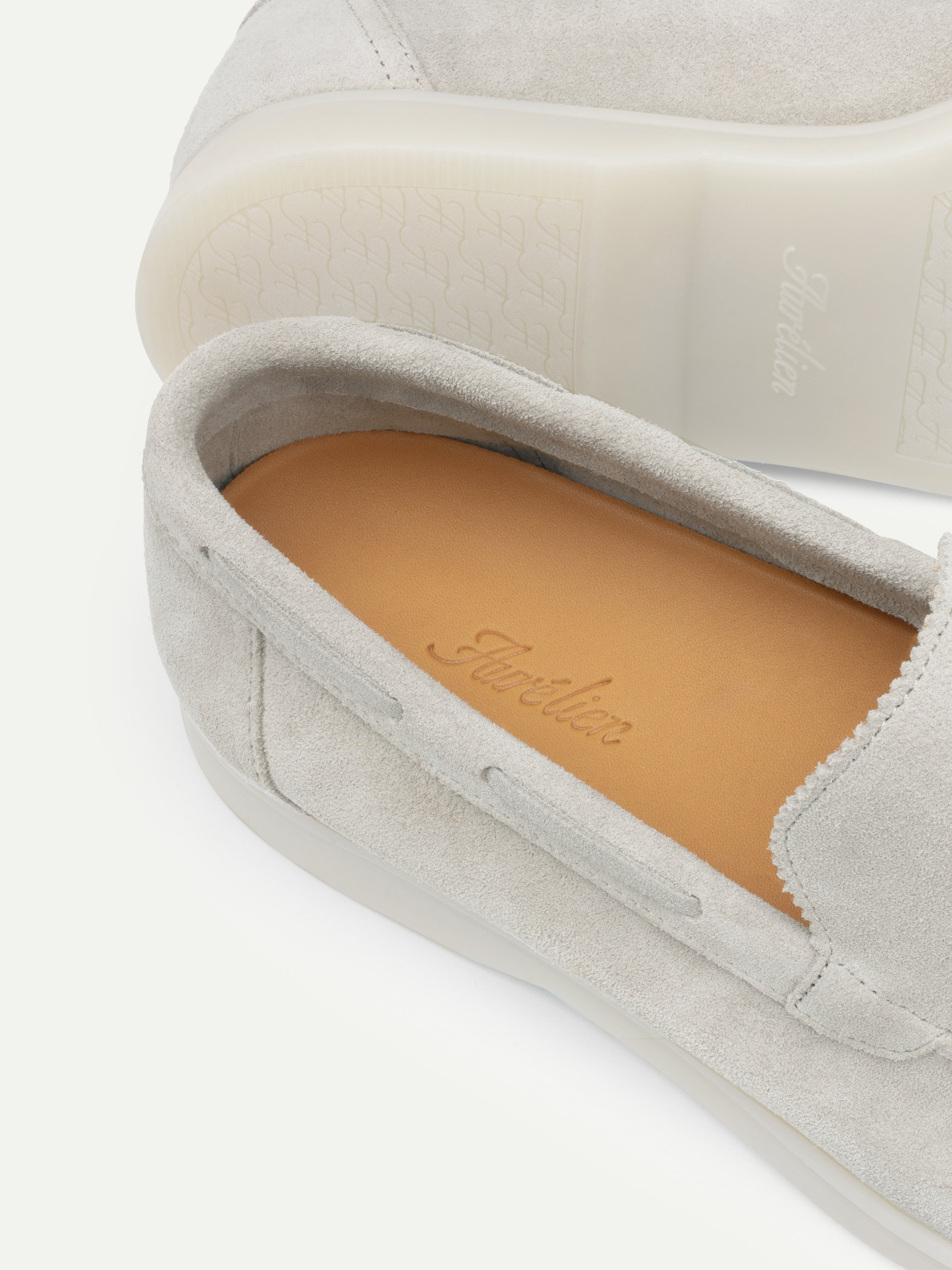 Classic Grey Yacht Loafers