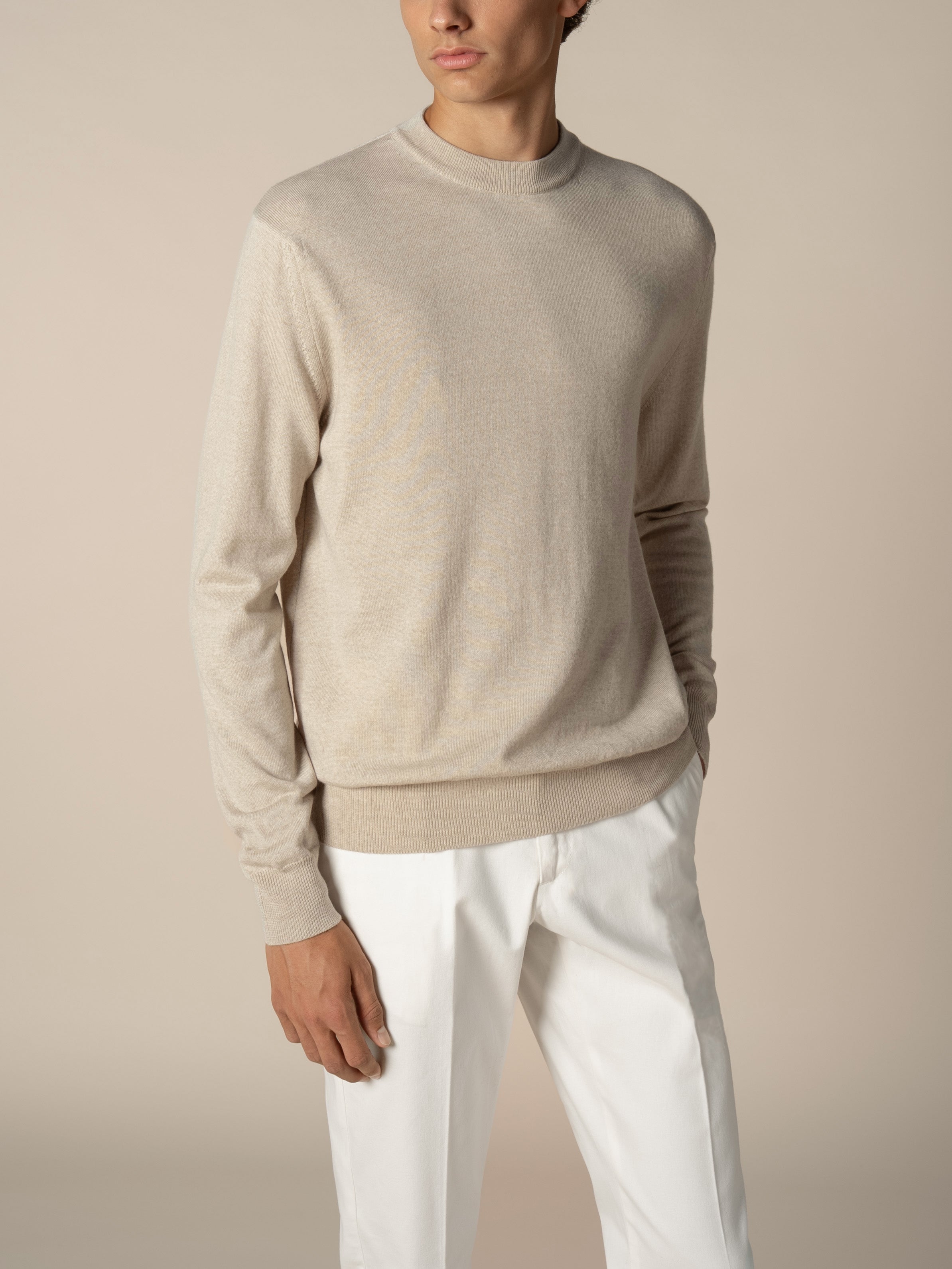 Light Beige City Crew