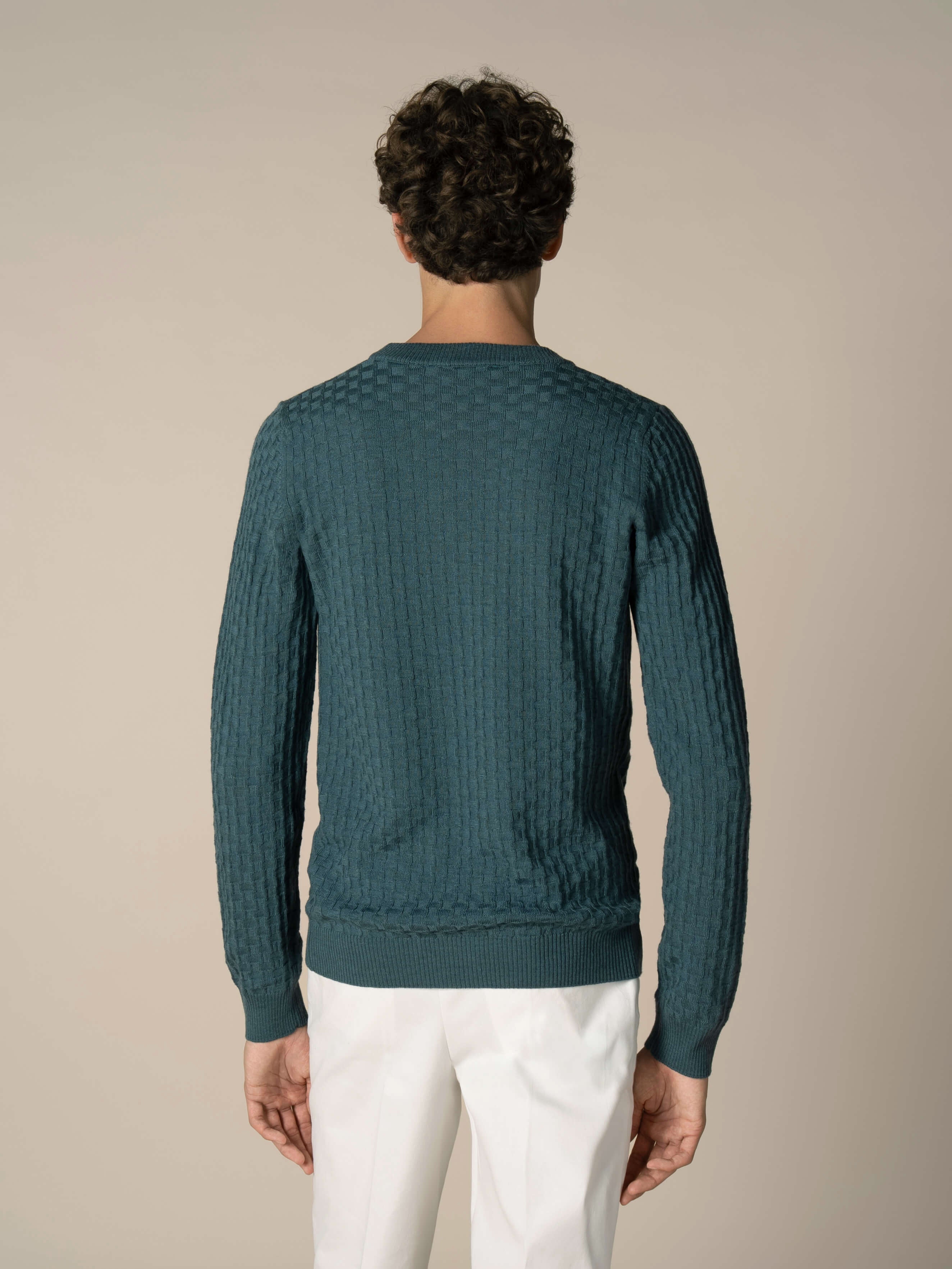 Dark Aquamarine Motif Crew