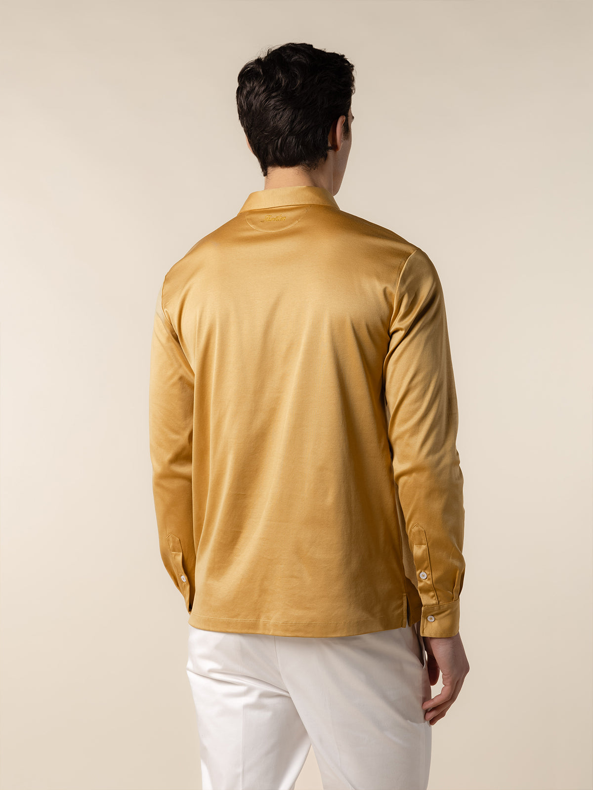 AUR1 Longsleeve Polo Saffron