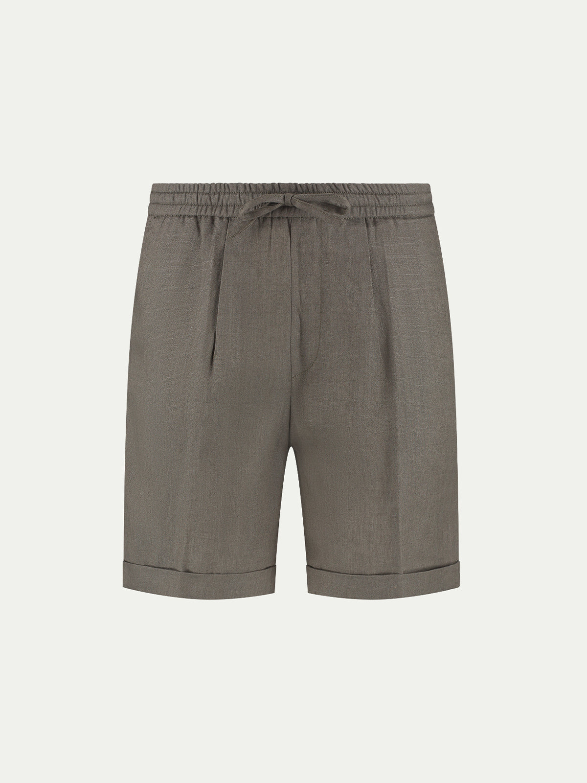 Ash Grey Linen Seaside Shorts