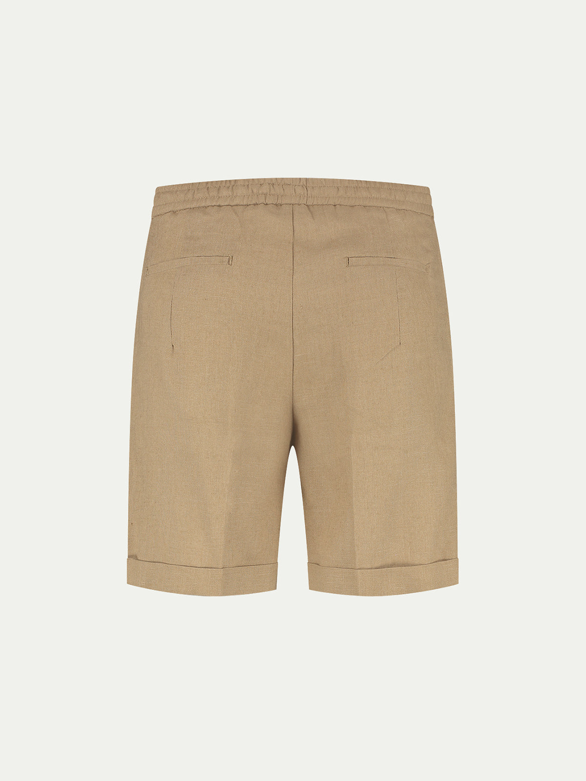 Dark Taupe Linen Seaside Shorts