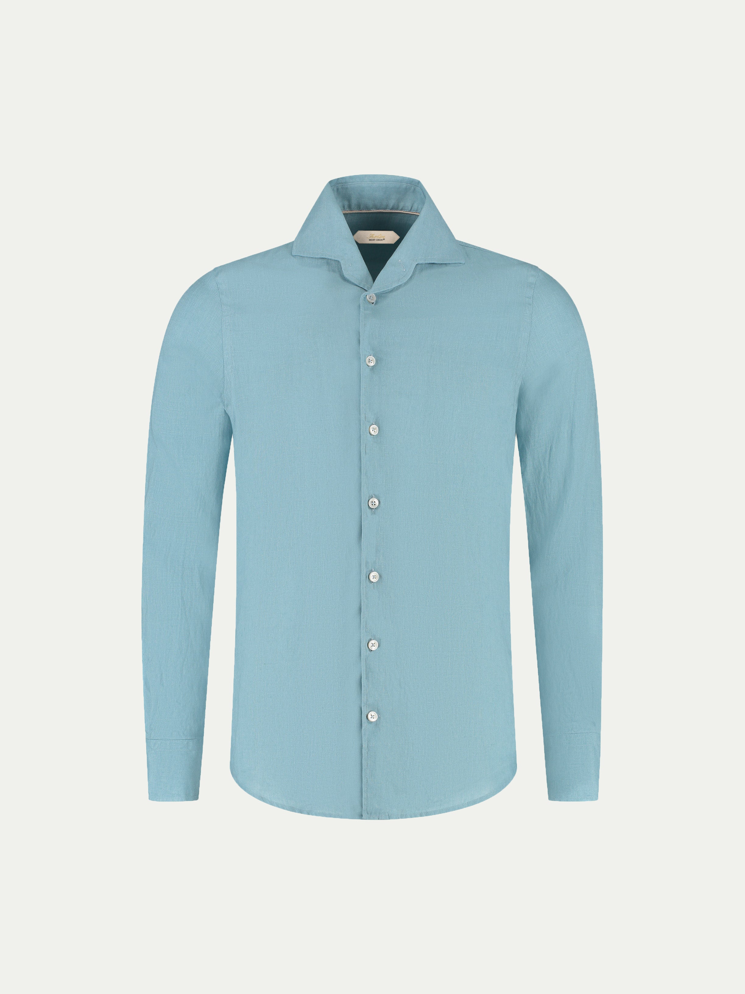 Blue Turquoise Linen Seaside Shirt