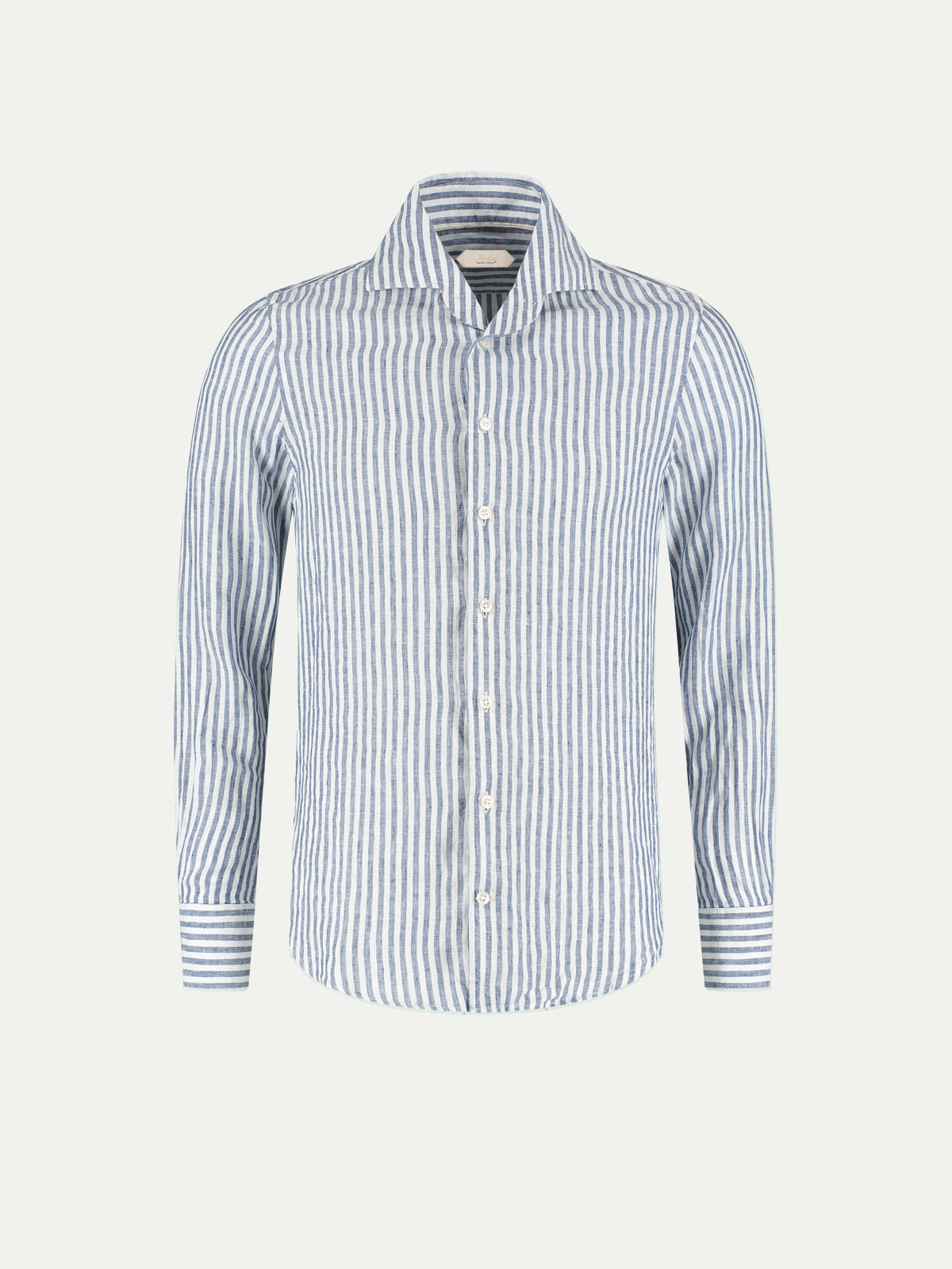 Navy Stripe Linen Seaside Shirt
