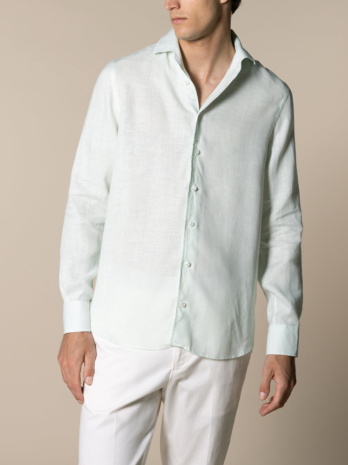 Light Aqua Linen Seaside Shirt