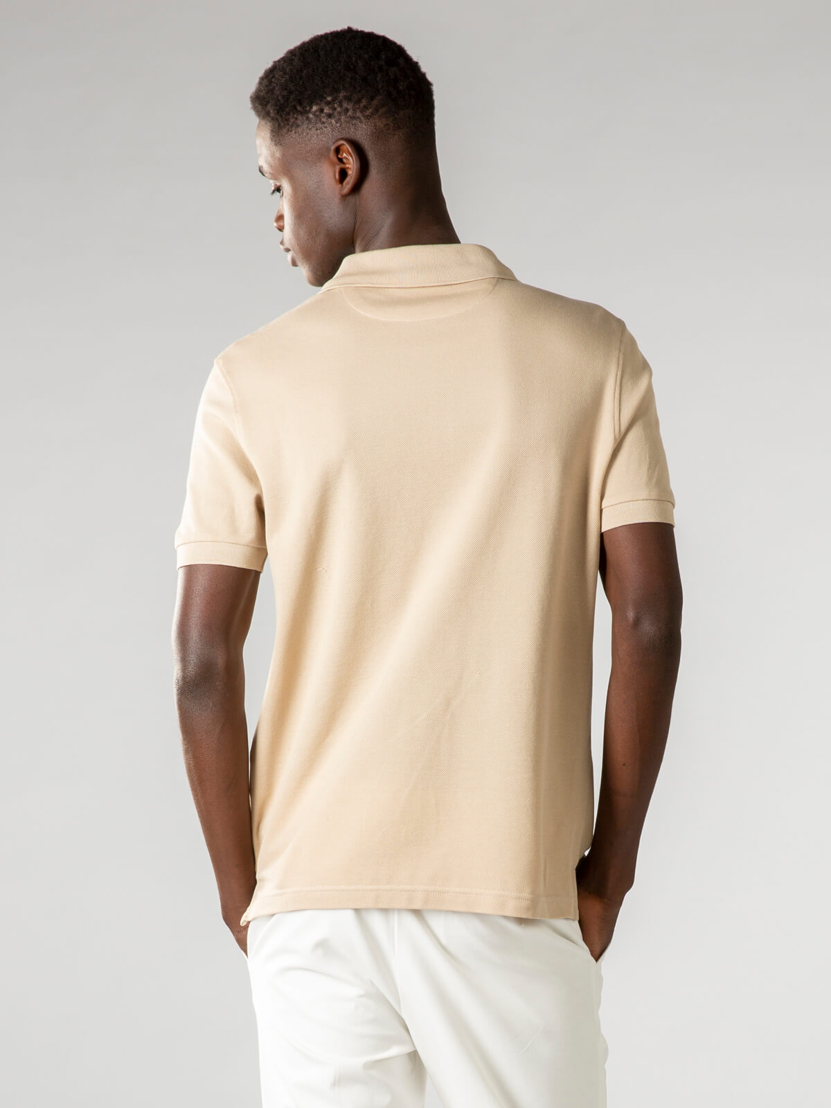 Licht beige polo shirt