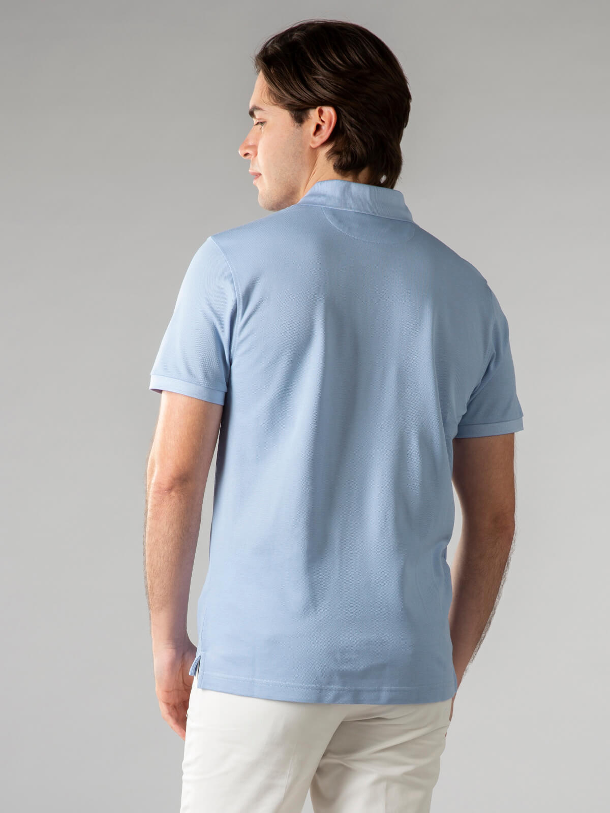 Lichtblauw polo shirt