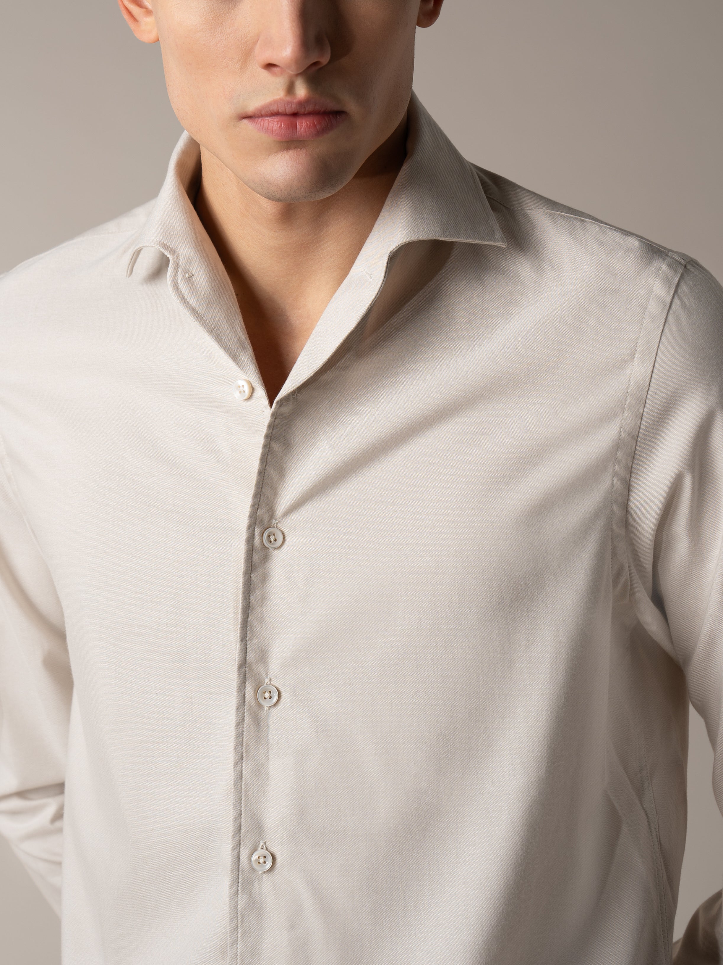Ecru Silk Shirt