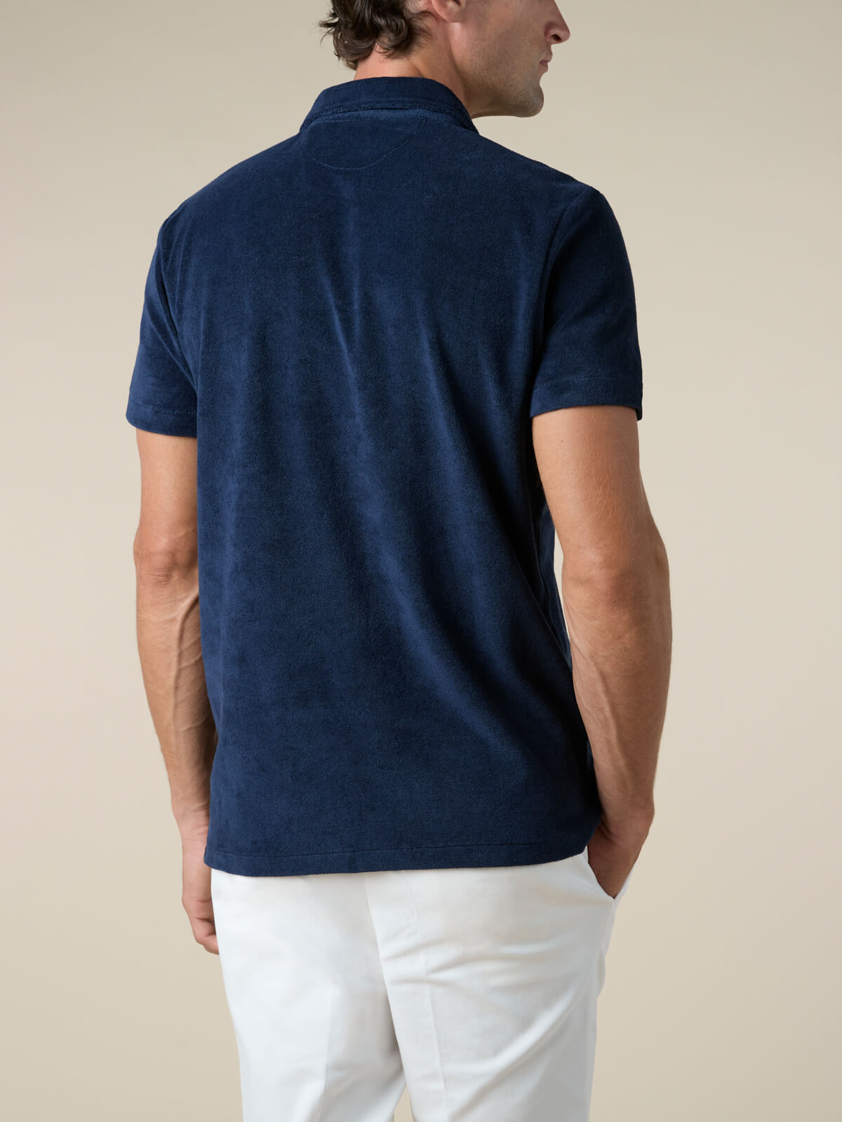 Badstof Polo Navy