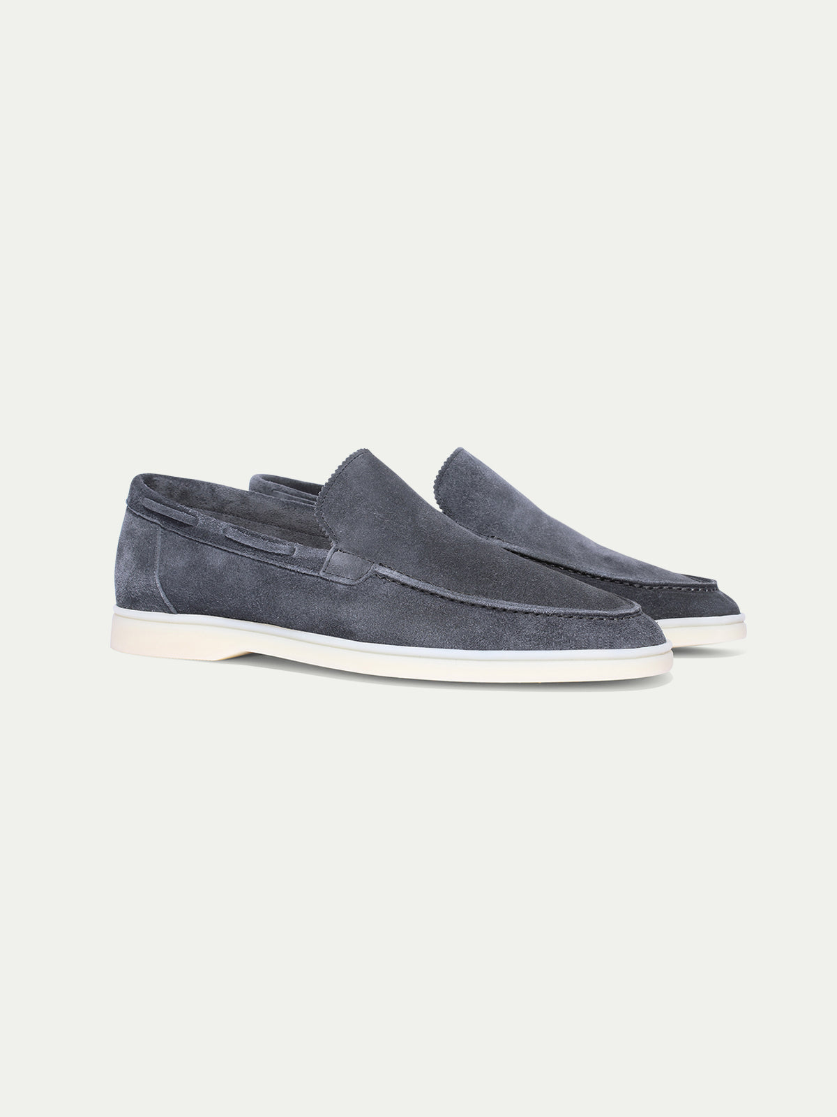 Steel Blue Yacht Loafers Aurelien