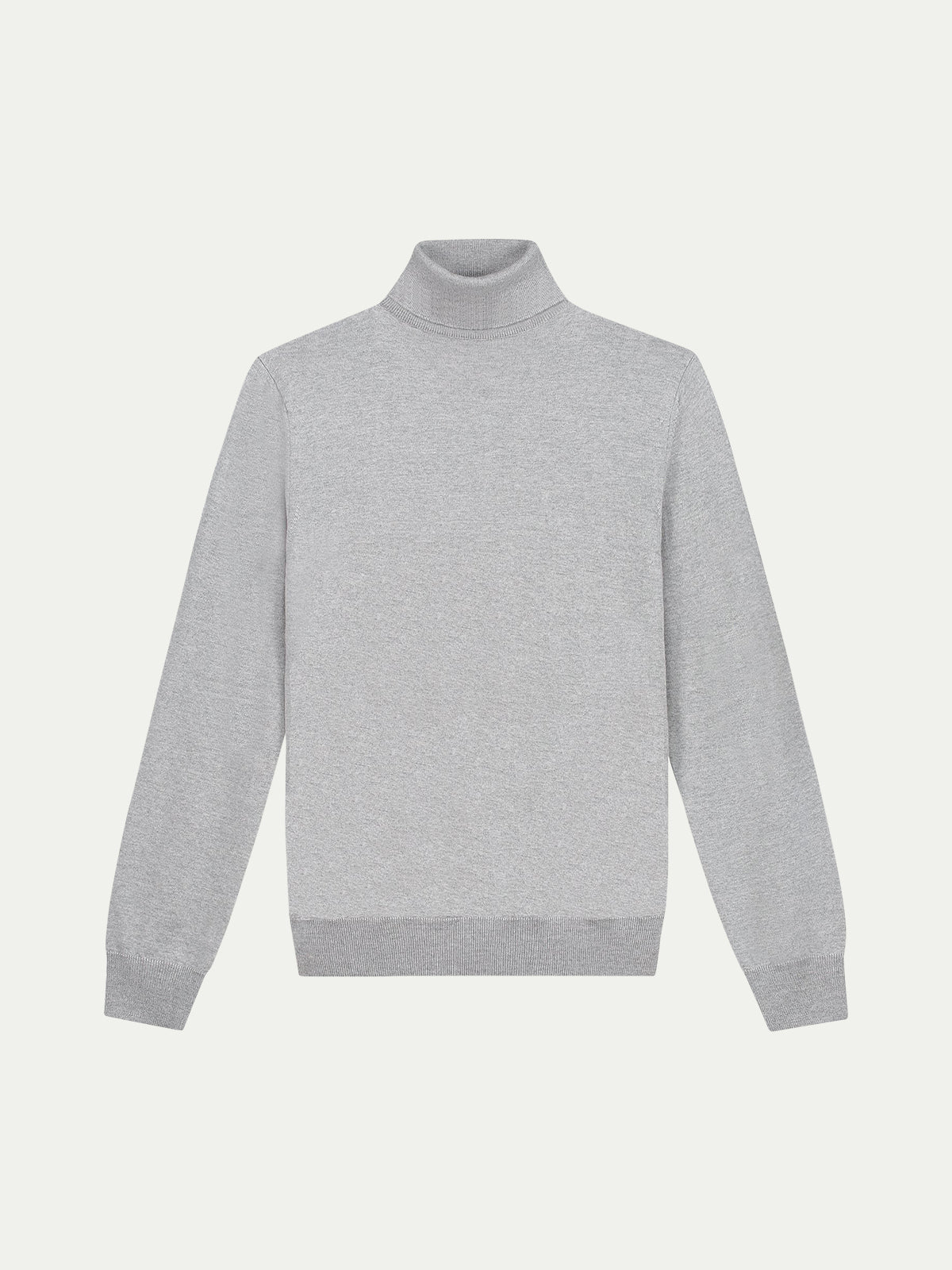 Extrafine Merino Rollneck Light Grey Aurelien