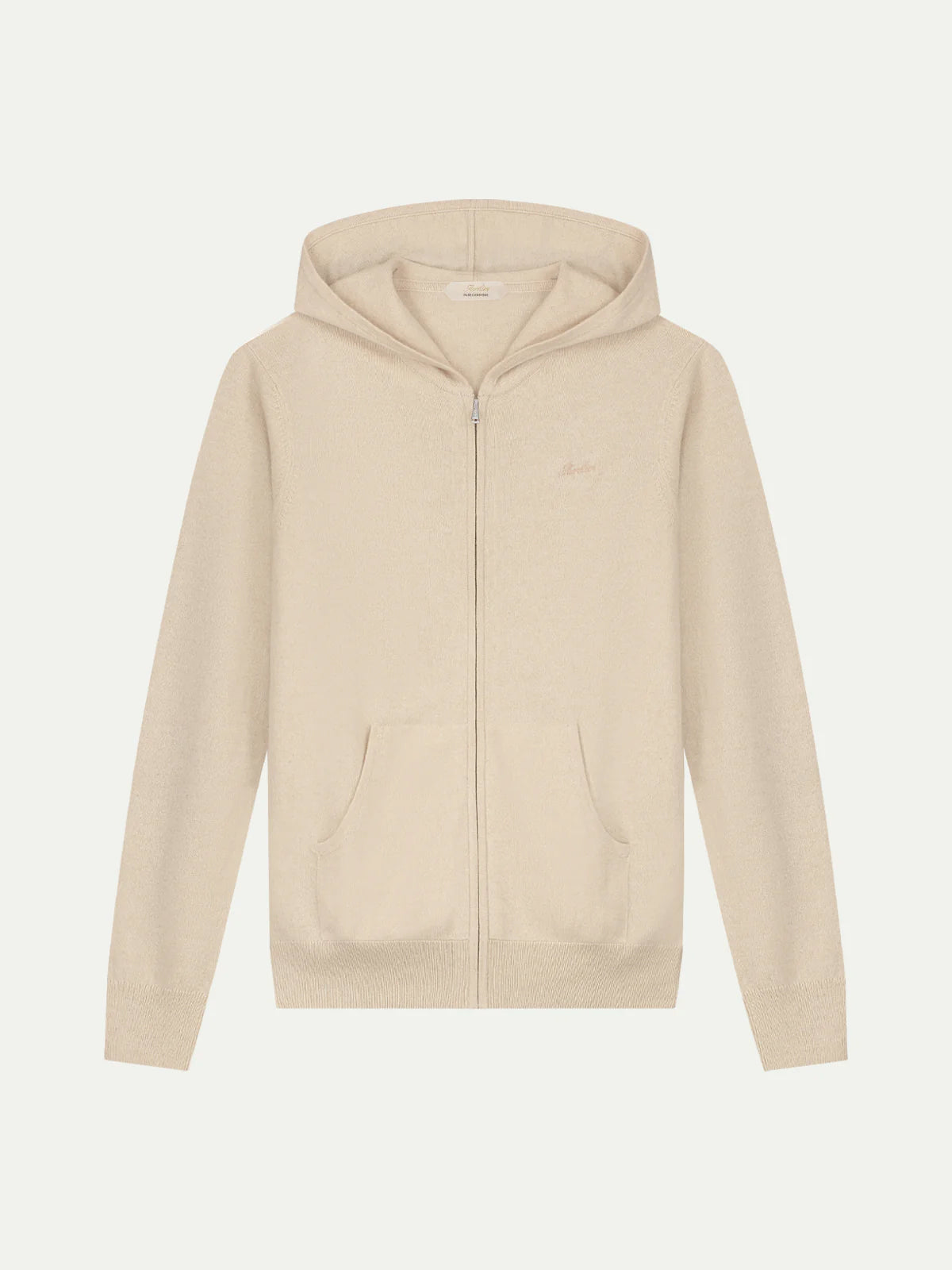 Light Beige Zipper Vest