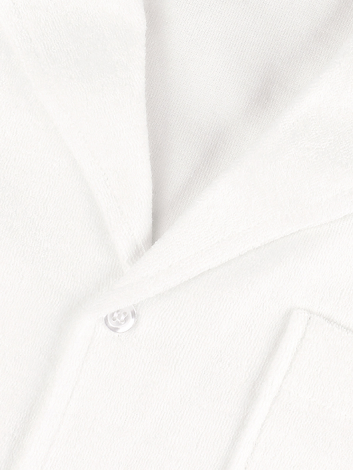 White Terry Towelling Resort Shirt Aurelien