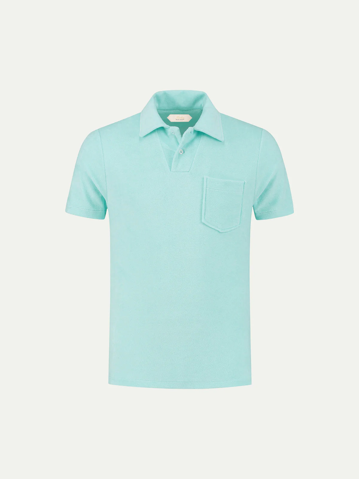 Badstof Polo Mint