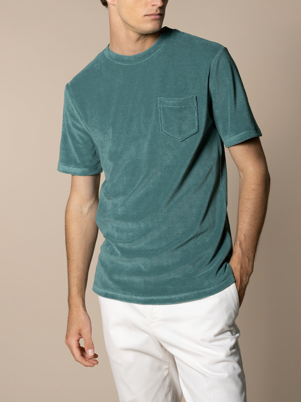 Emerald Terry Towelling T-Shirt