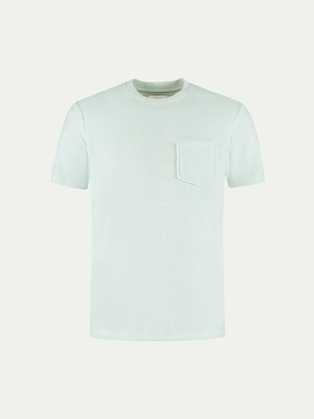 Light Aqua Terry Towelling T-Shirt