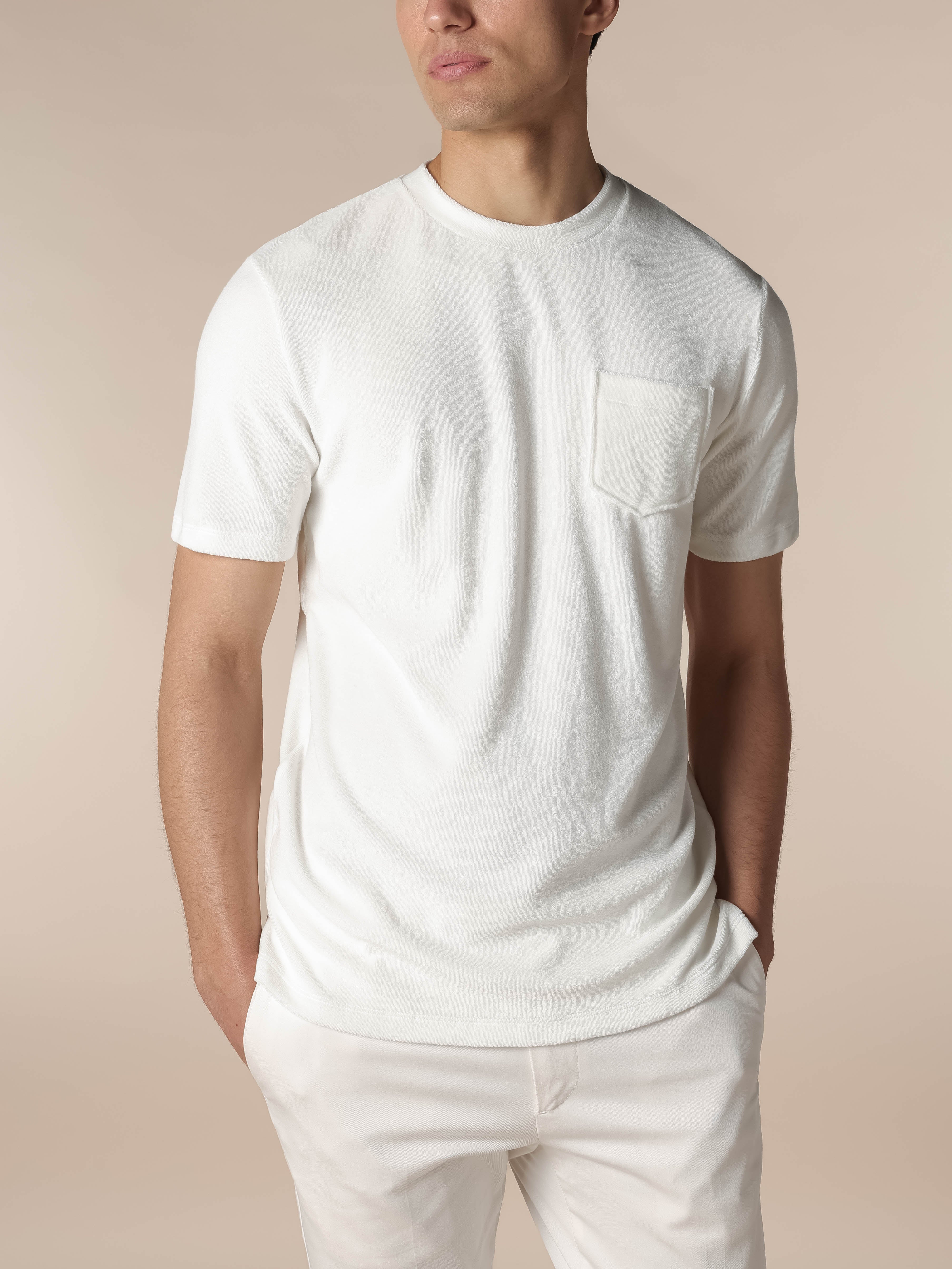 White Terry Towelling T-Shirt