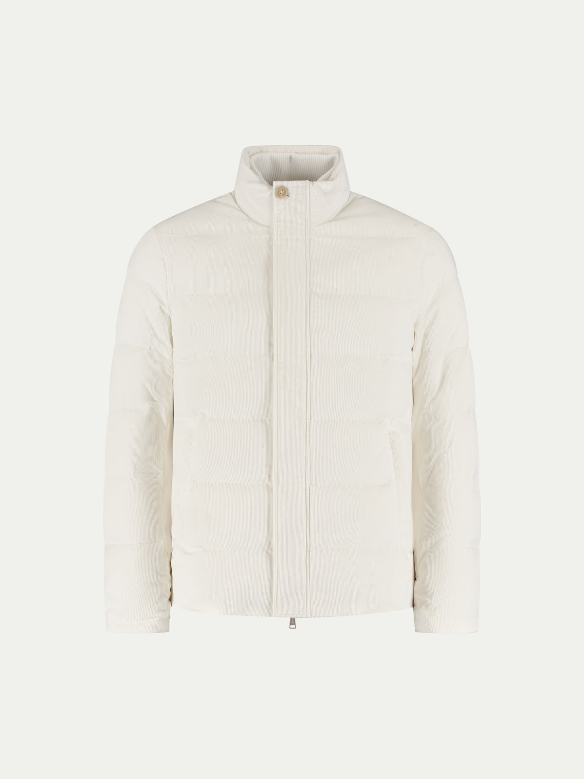 Ivory Corduroy AUR1 Puffer Jacket