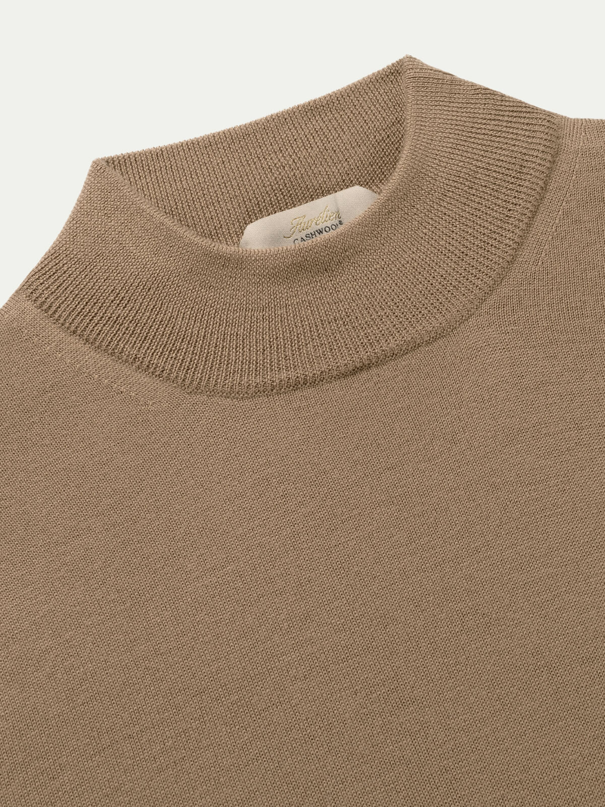 Extrafine Merino Mockneck Hazelnut