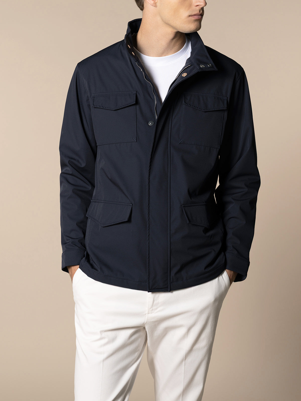 Navy Magnetic Field Jacket