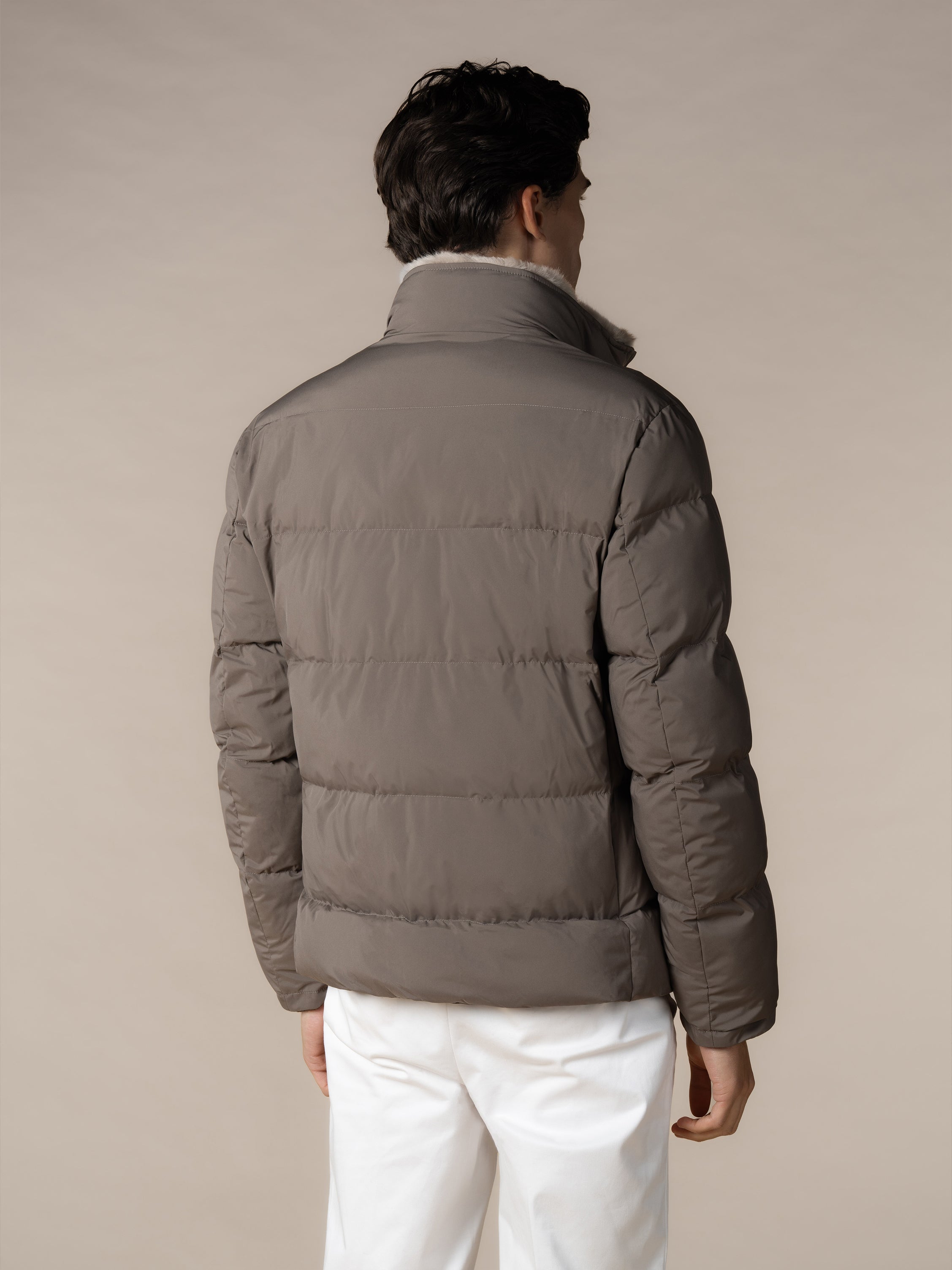 Ash Grey AUR1 Puffer Jacket