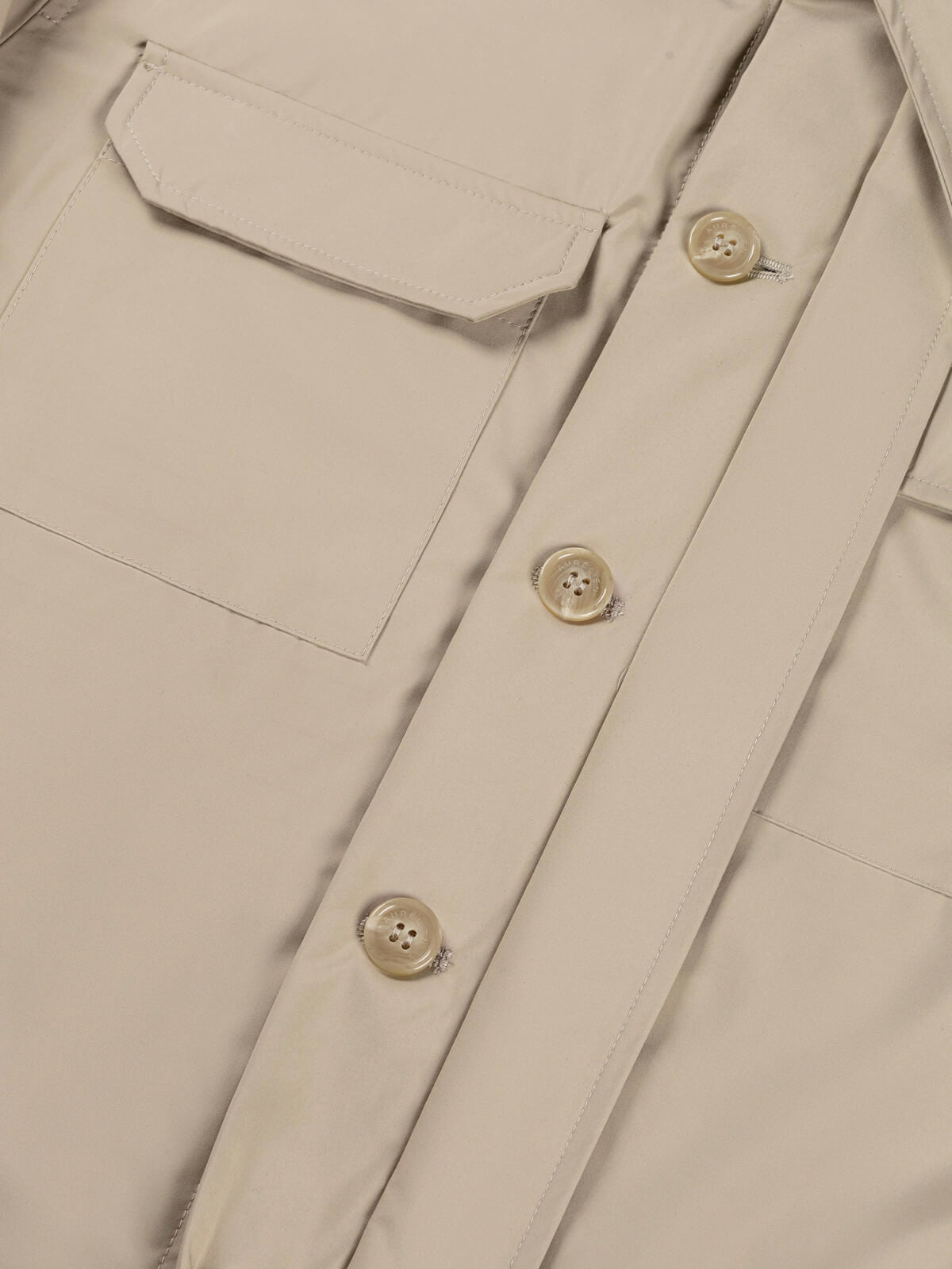 Beige City Button Jacket