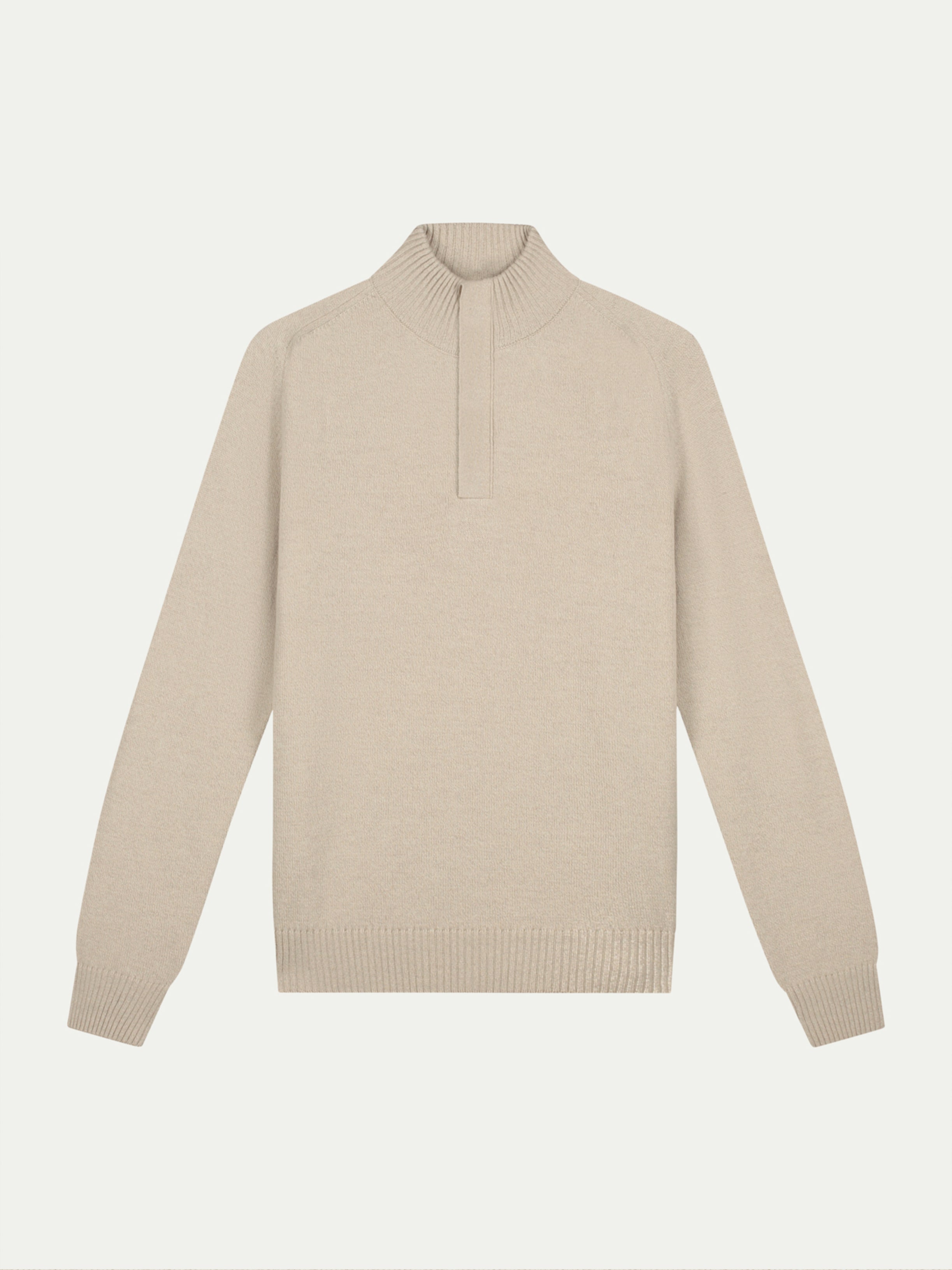 Light Beige City Button Sweater