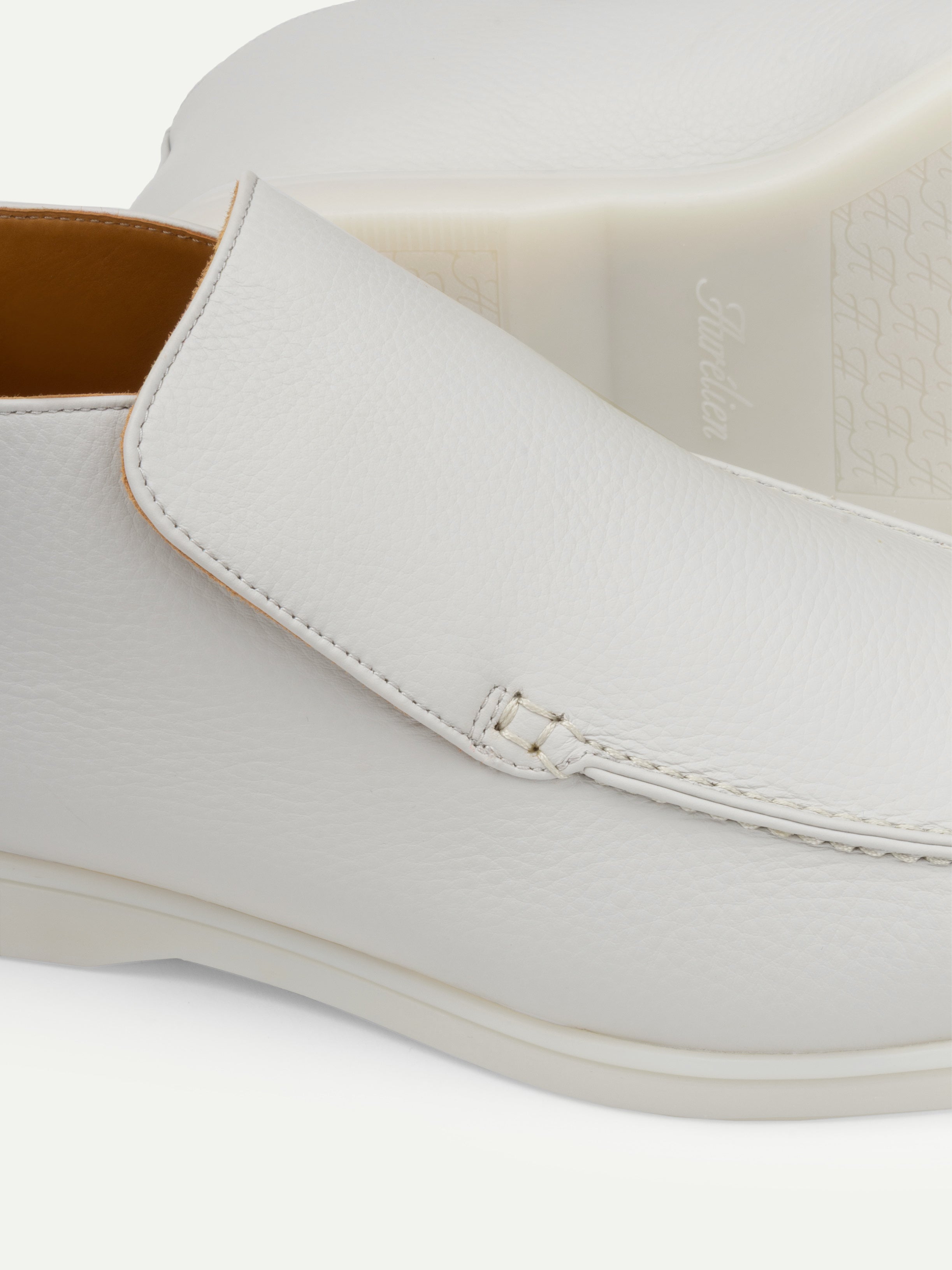 Classic Grey Grain City Loafer