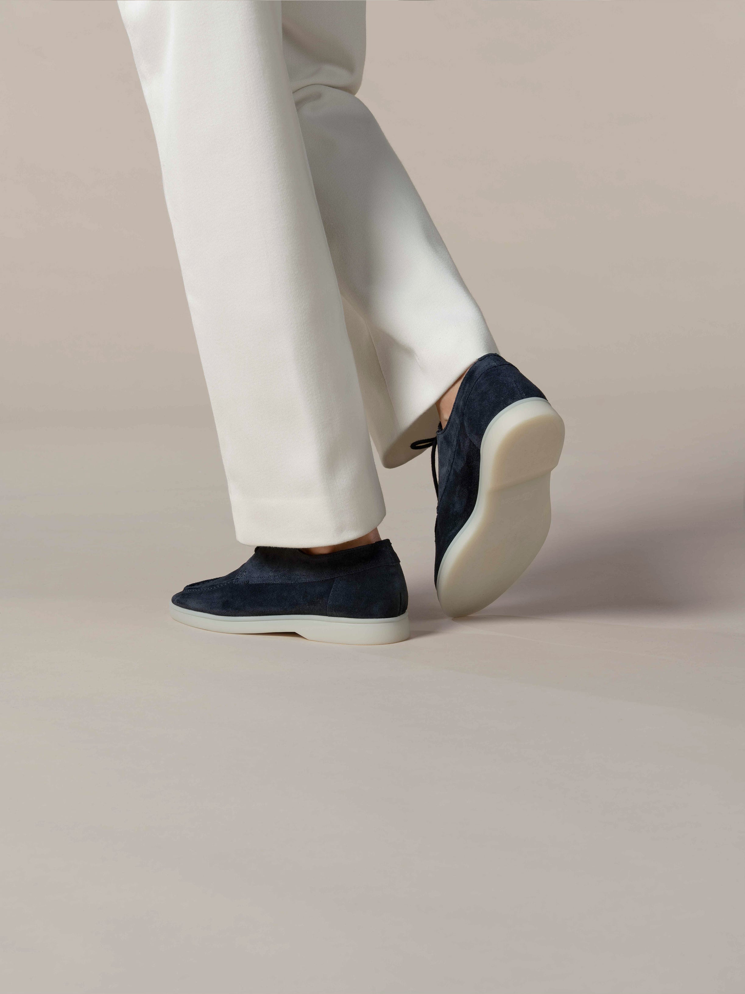 Lady Dark Navy Boat Loafers