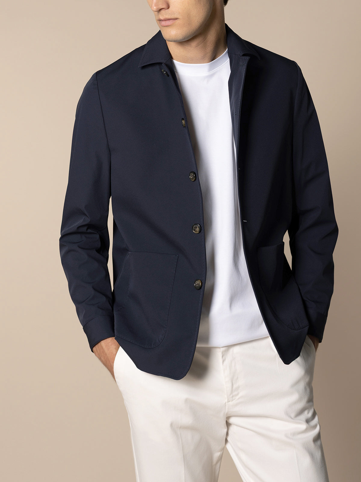 Navy Technical Leisure Blazer