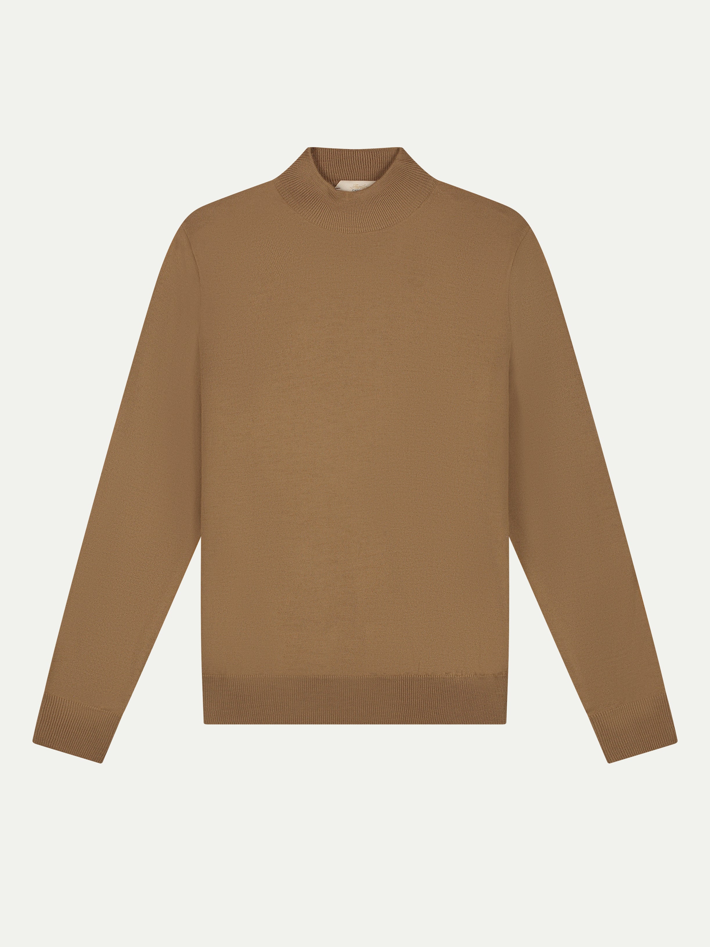 Extrafine Merino Mockneck Caramel