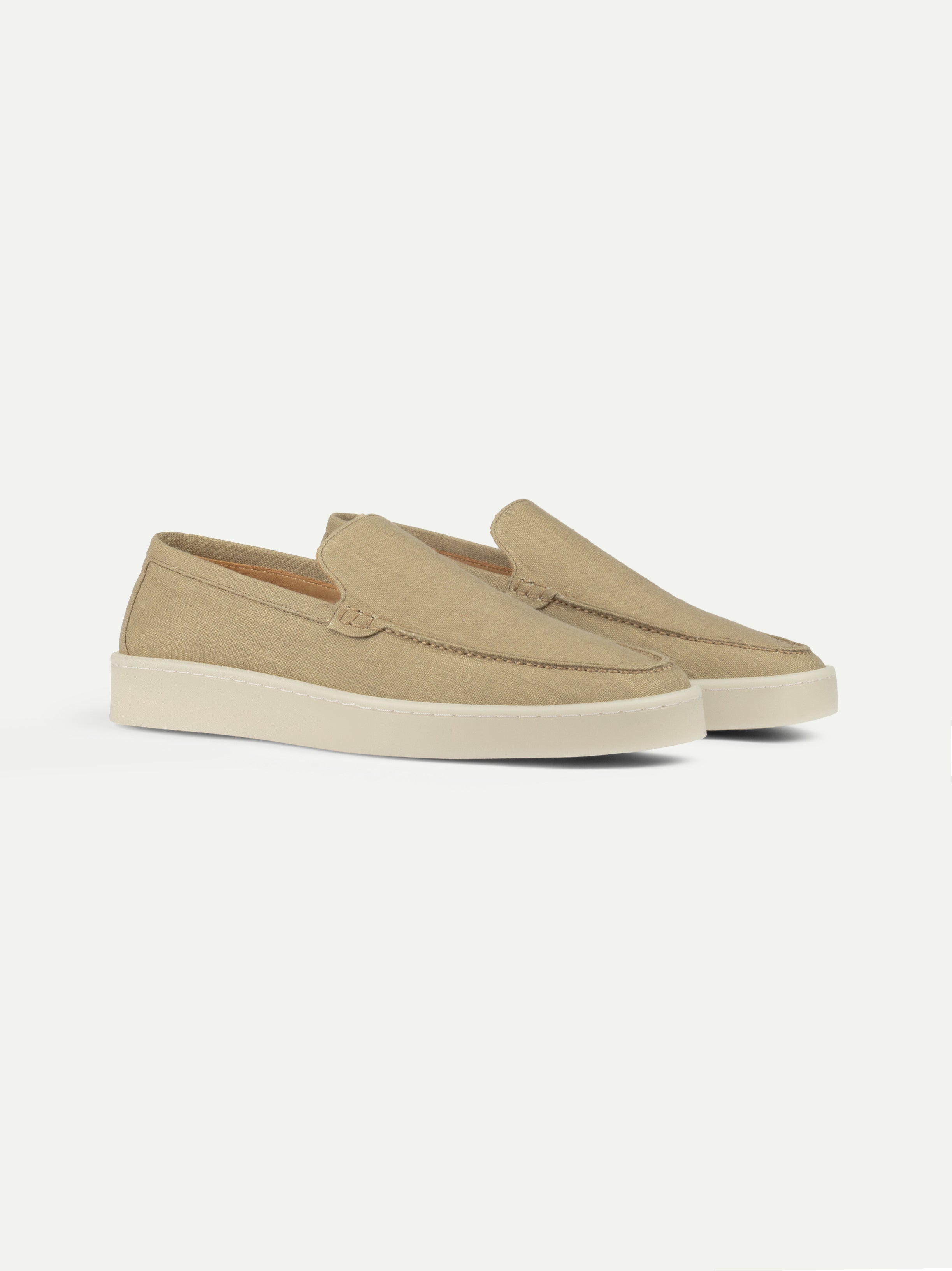 Dark Taupe Linen Urban Loafer