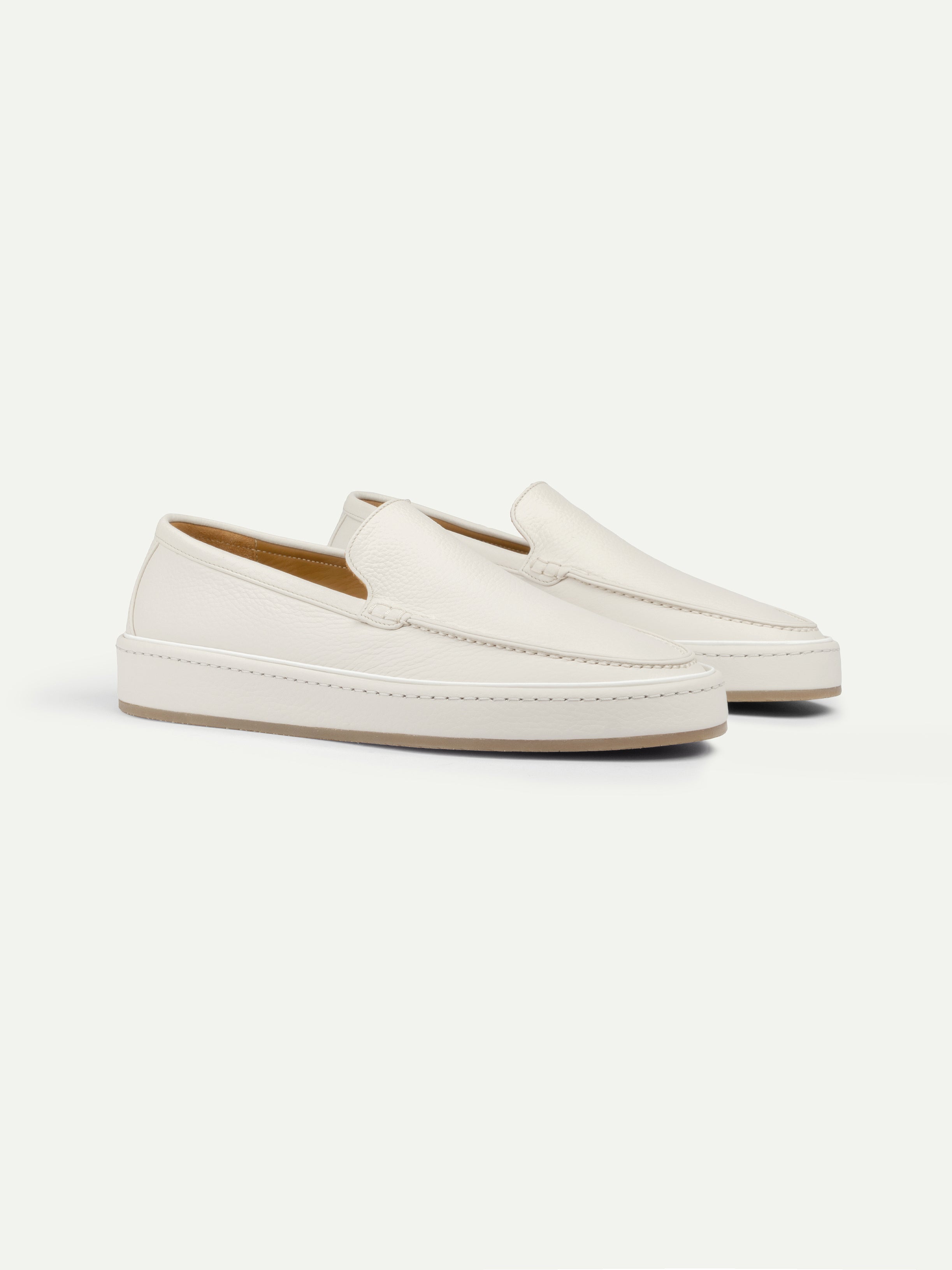 Ivory Grain Voyager Loafer