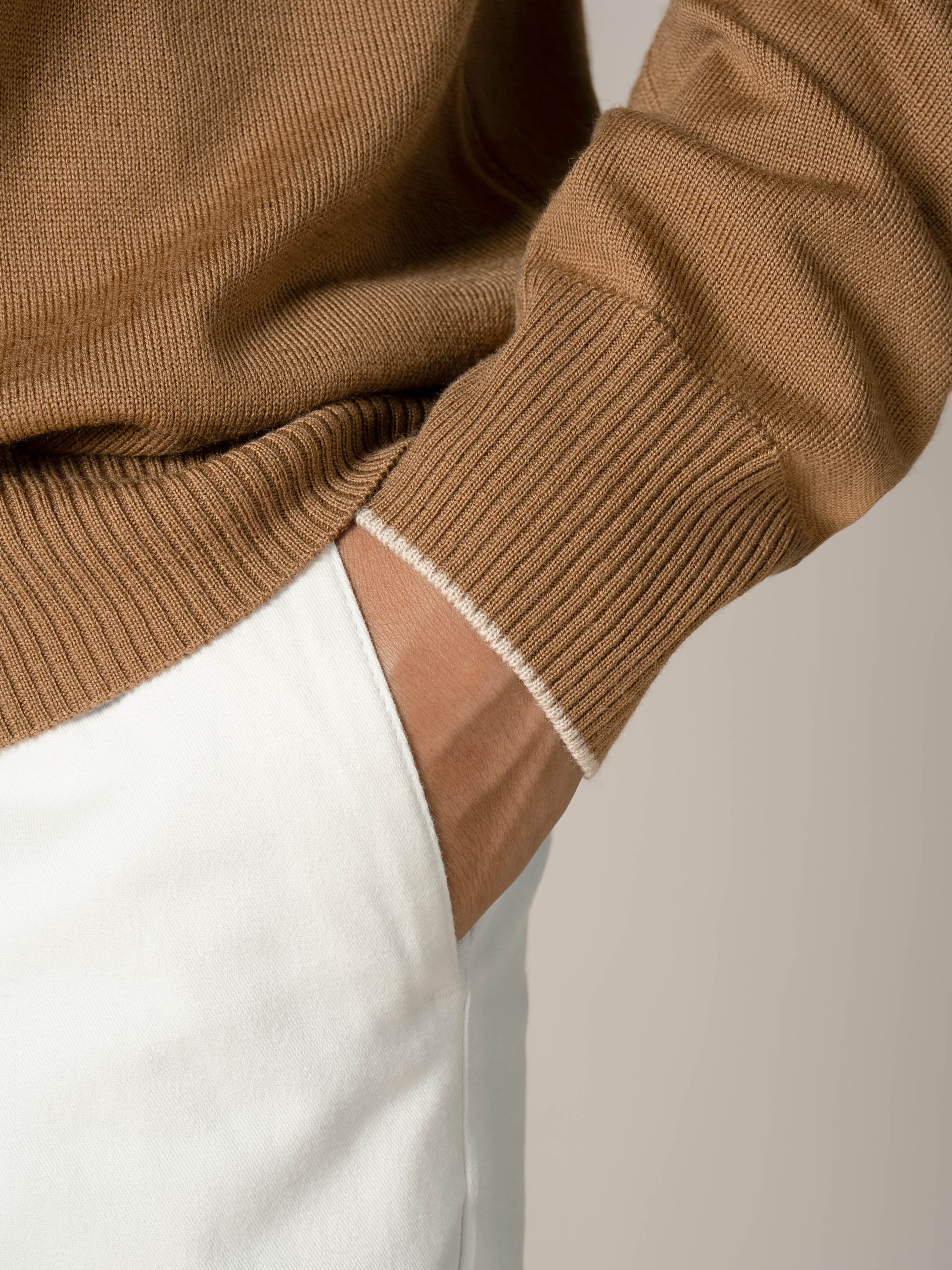 Caramel Two Tone City Crew