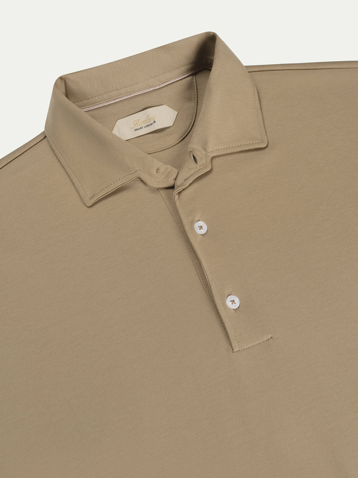 AUR1 Longsleeve Polo Dark Taupe