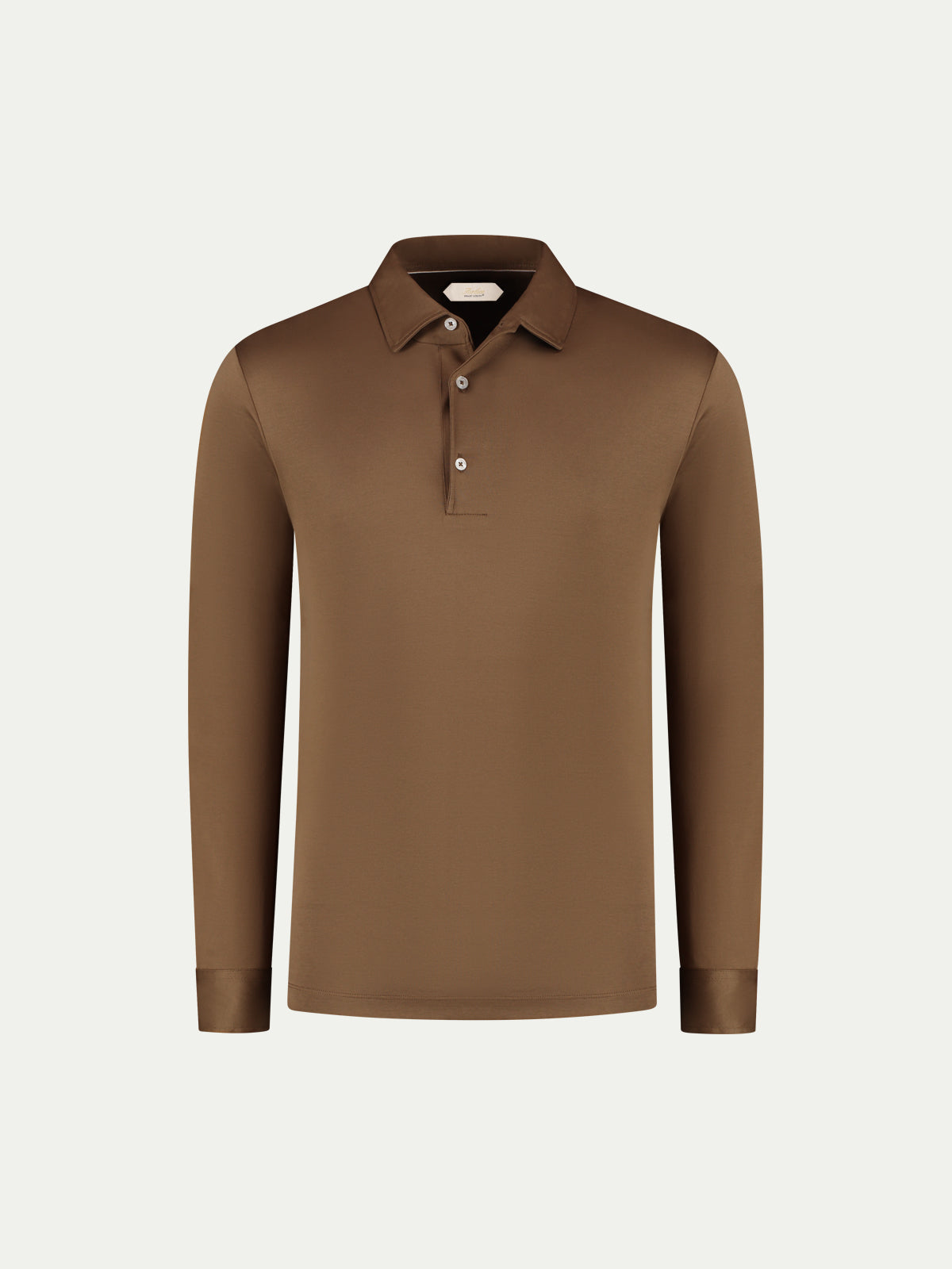AUR1 Longsleeve Polo Golden Brown