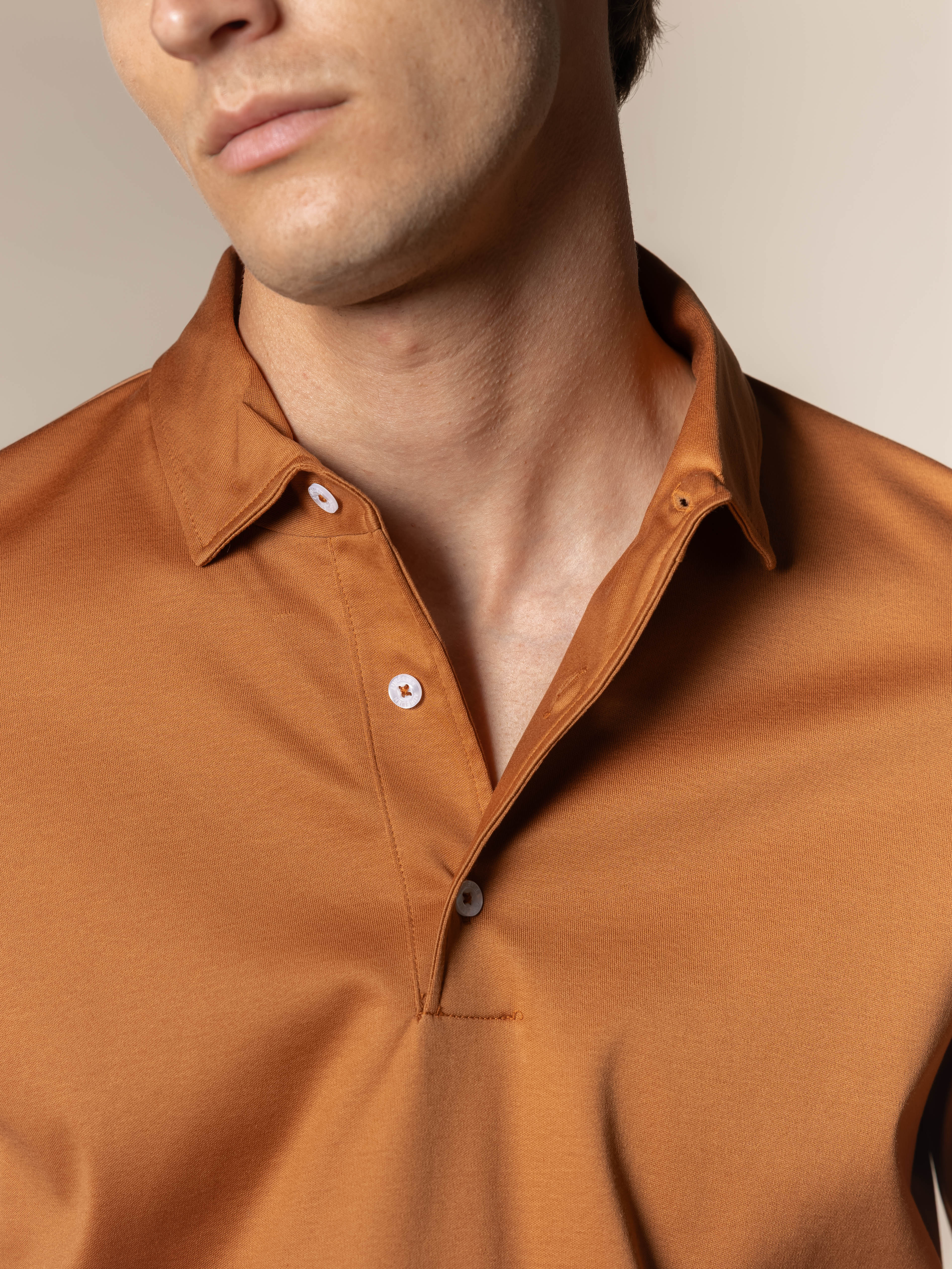 AUR1 Longsleeve Polo Rust