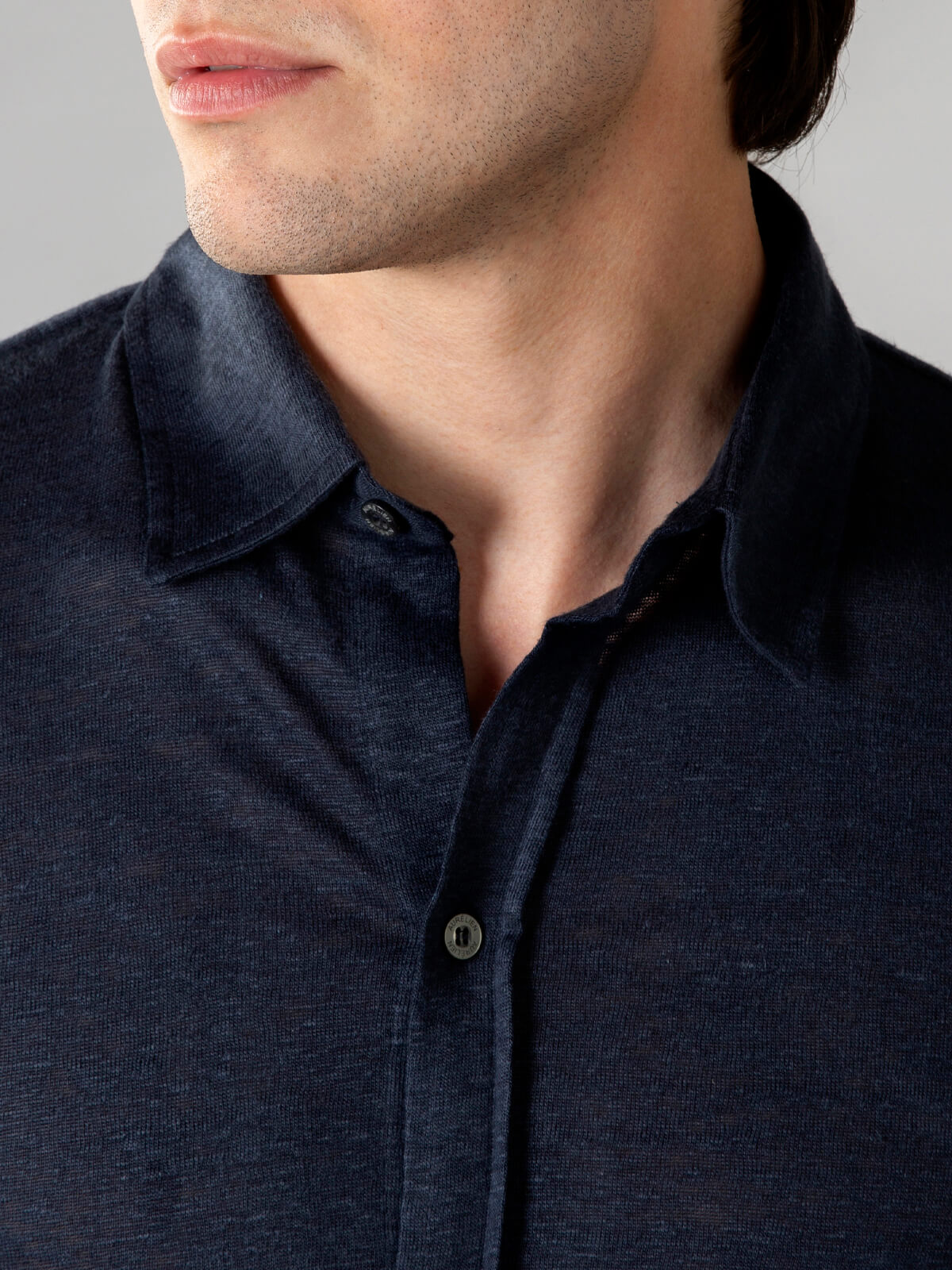 Navy Linen Bayside Shirt