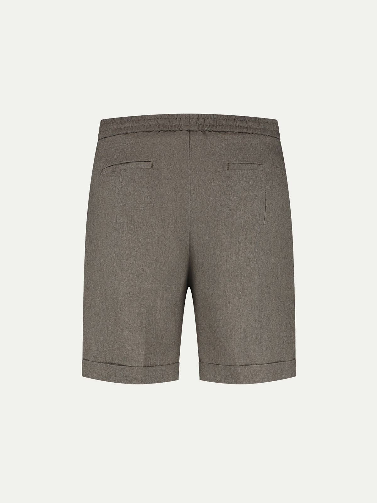 Ash Grey Linen Seaside Shorts
