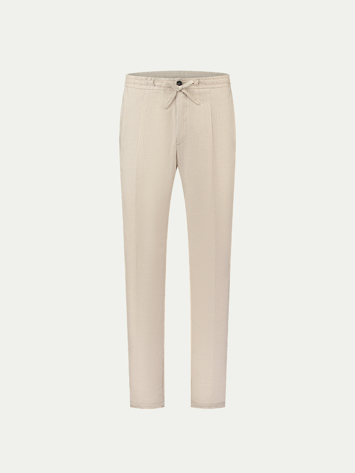 Beige Linen Seaside Trousers