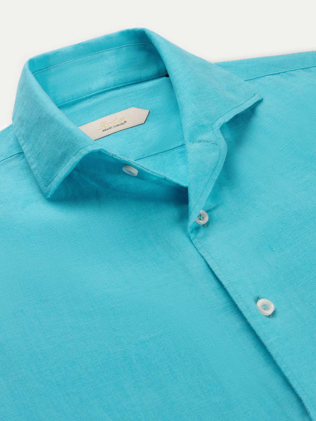 Ocean Blue Linen Seaside Shirt
