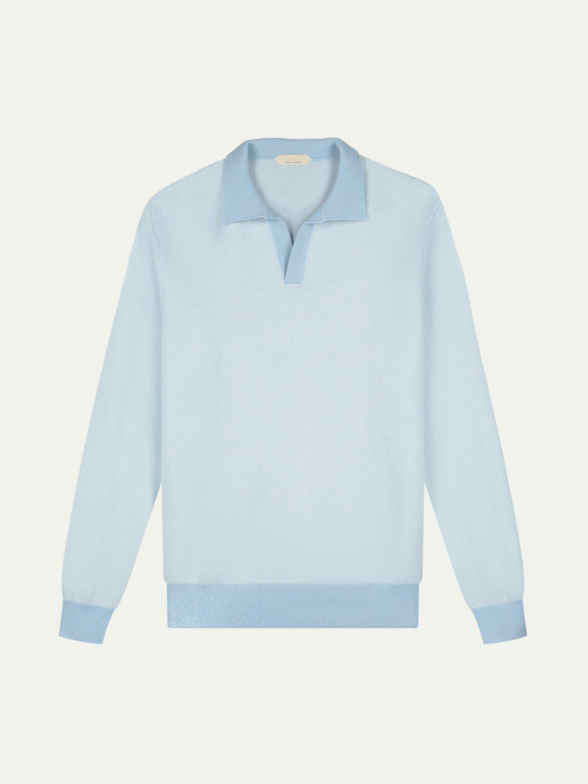 Light Blue Jaquard Polo