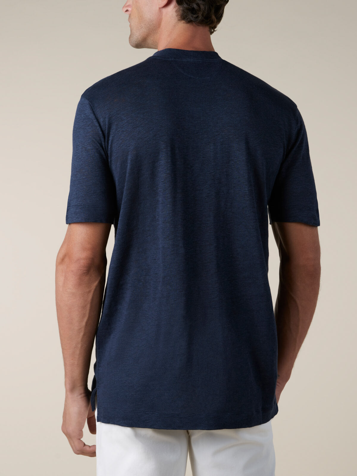 Navy Linen City T-shirt
