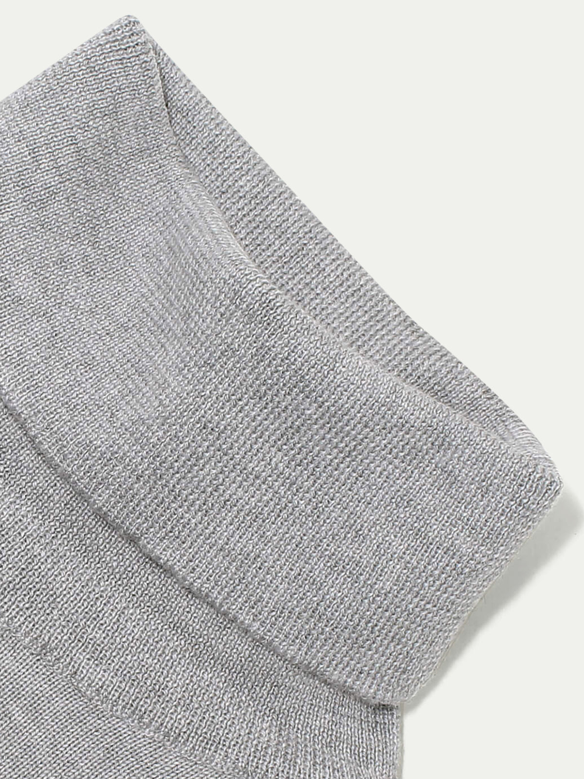 Extrafine Merino Rollneck Light Grey Aurelien