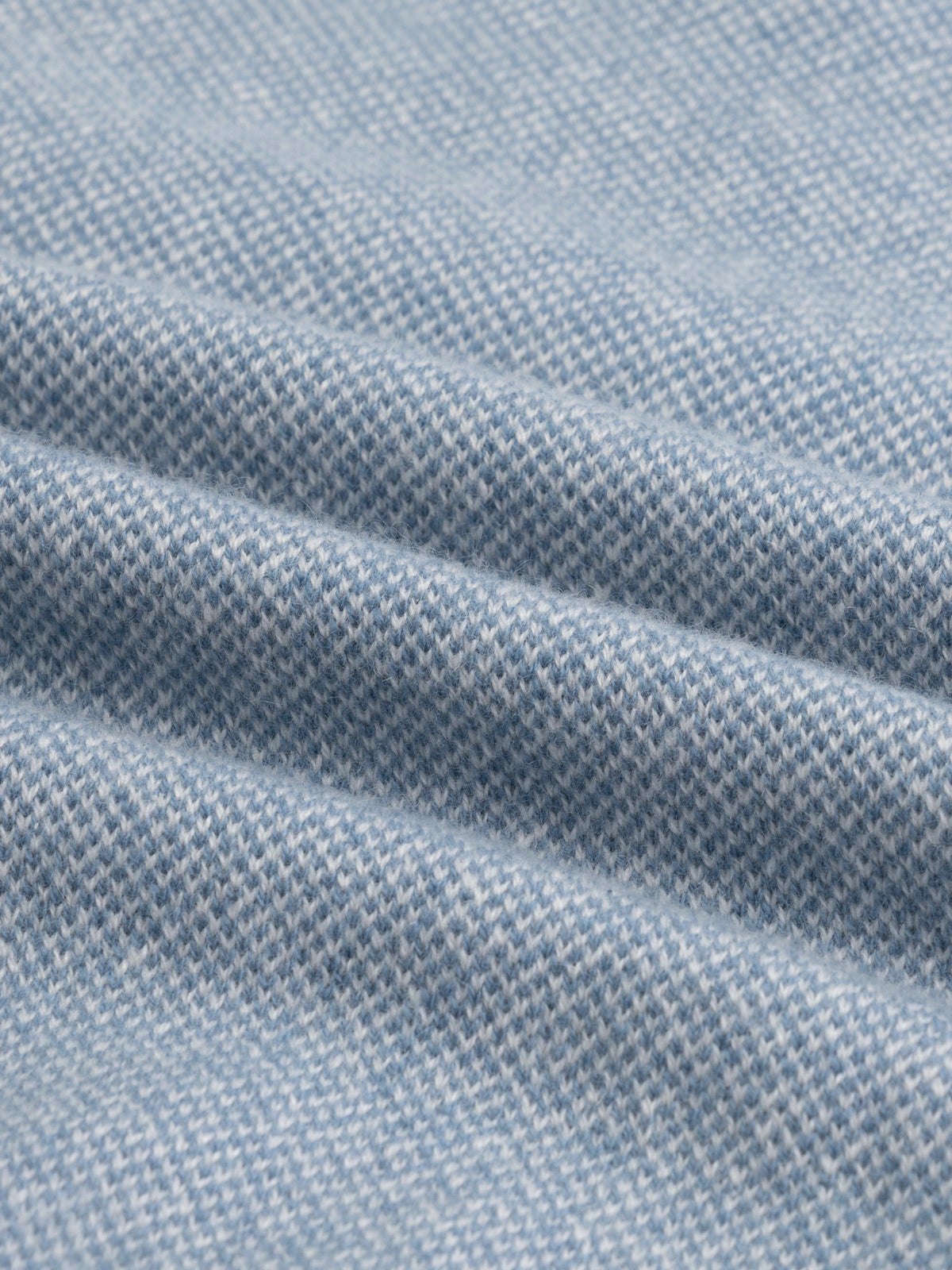 Steel Blue Jaquard Zipper Sweater