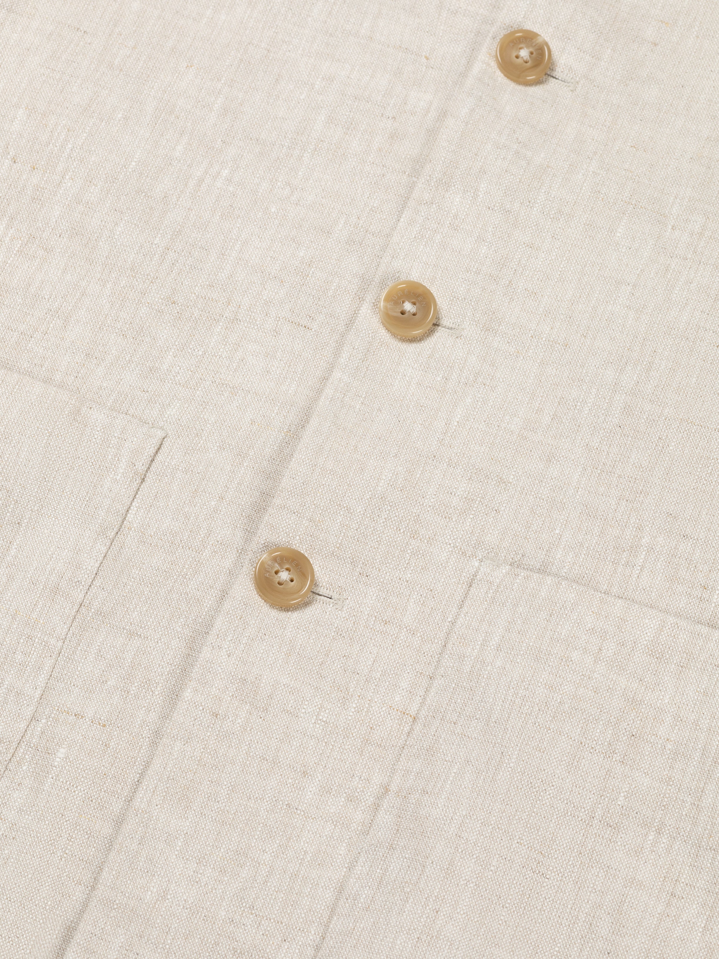 Beige Linen Leisure Blazer