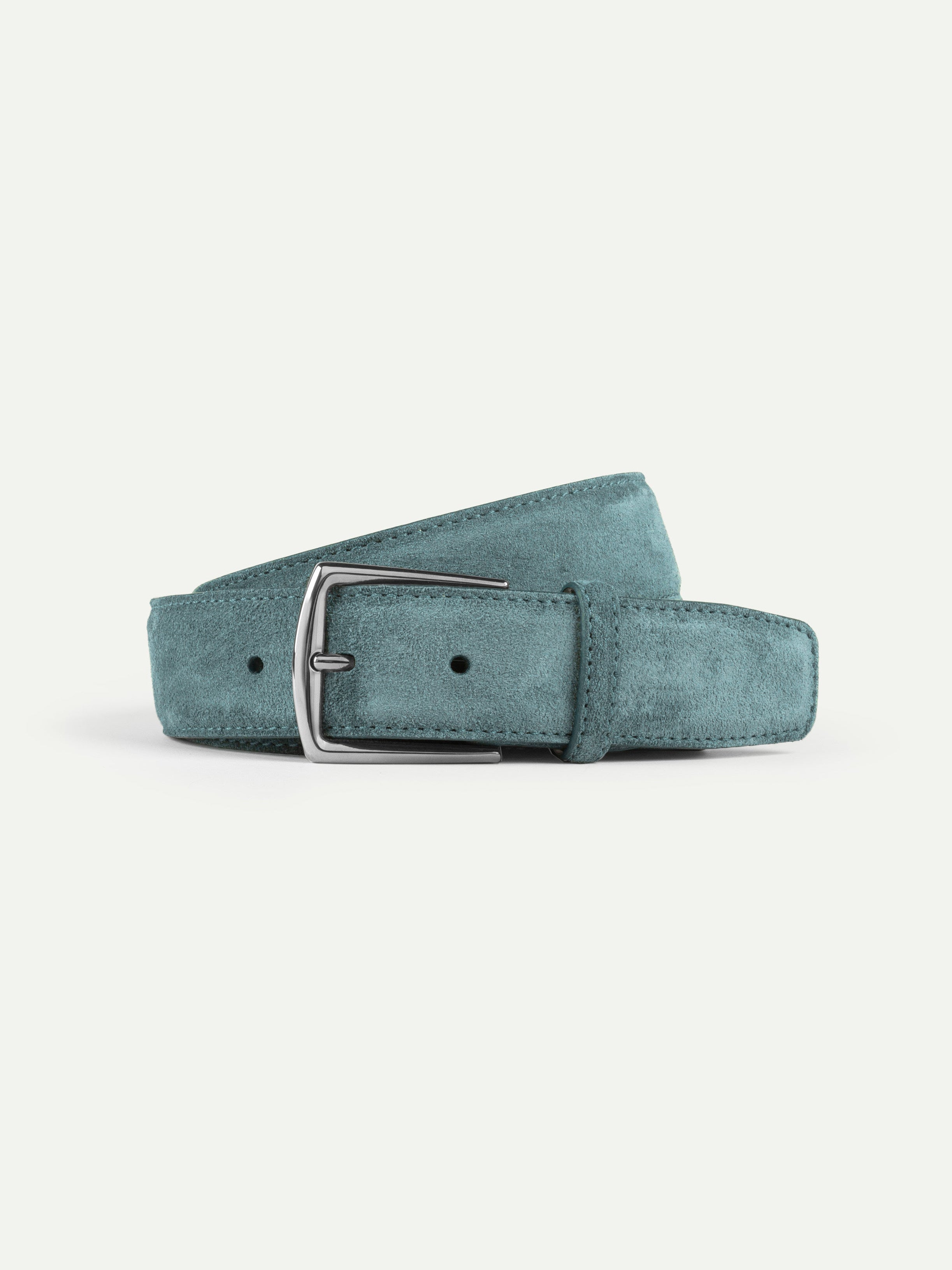 Sea Green Suede Leather Belt