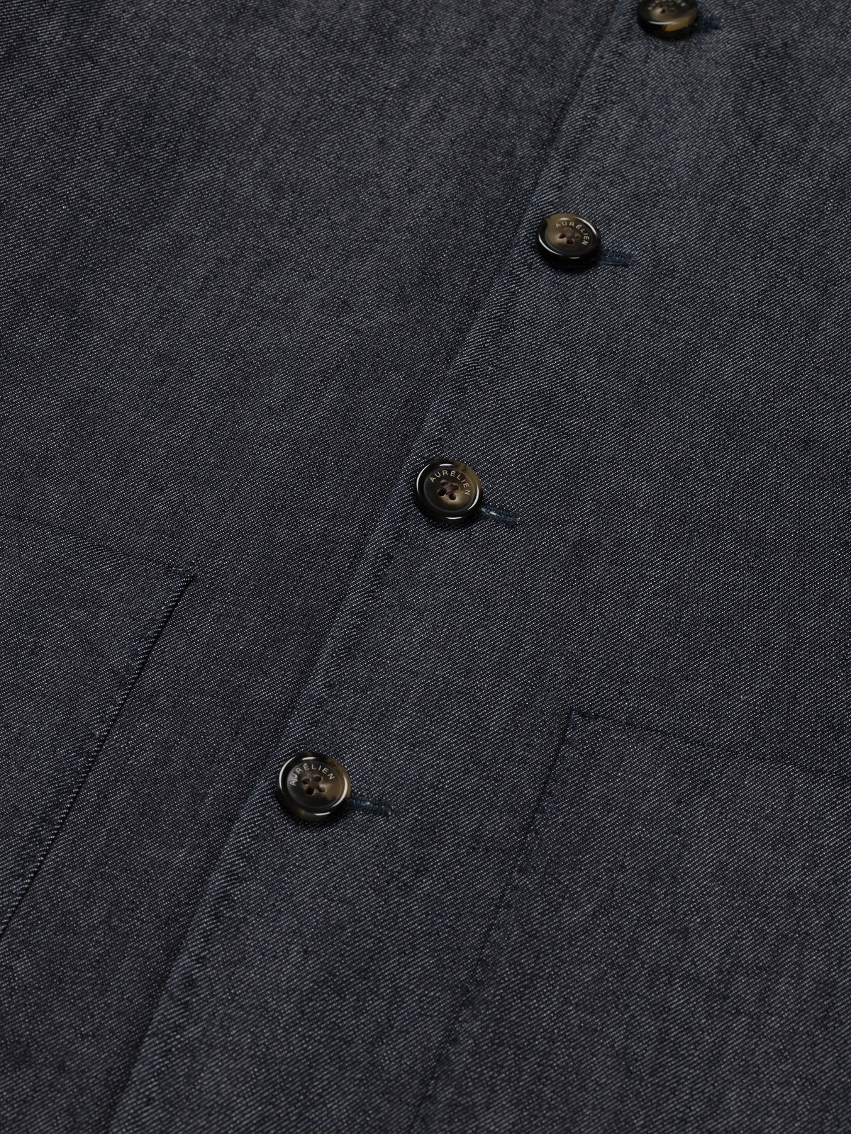 Dark Blue Denim Leisure Blazer