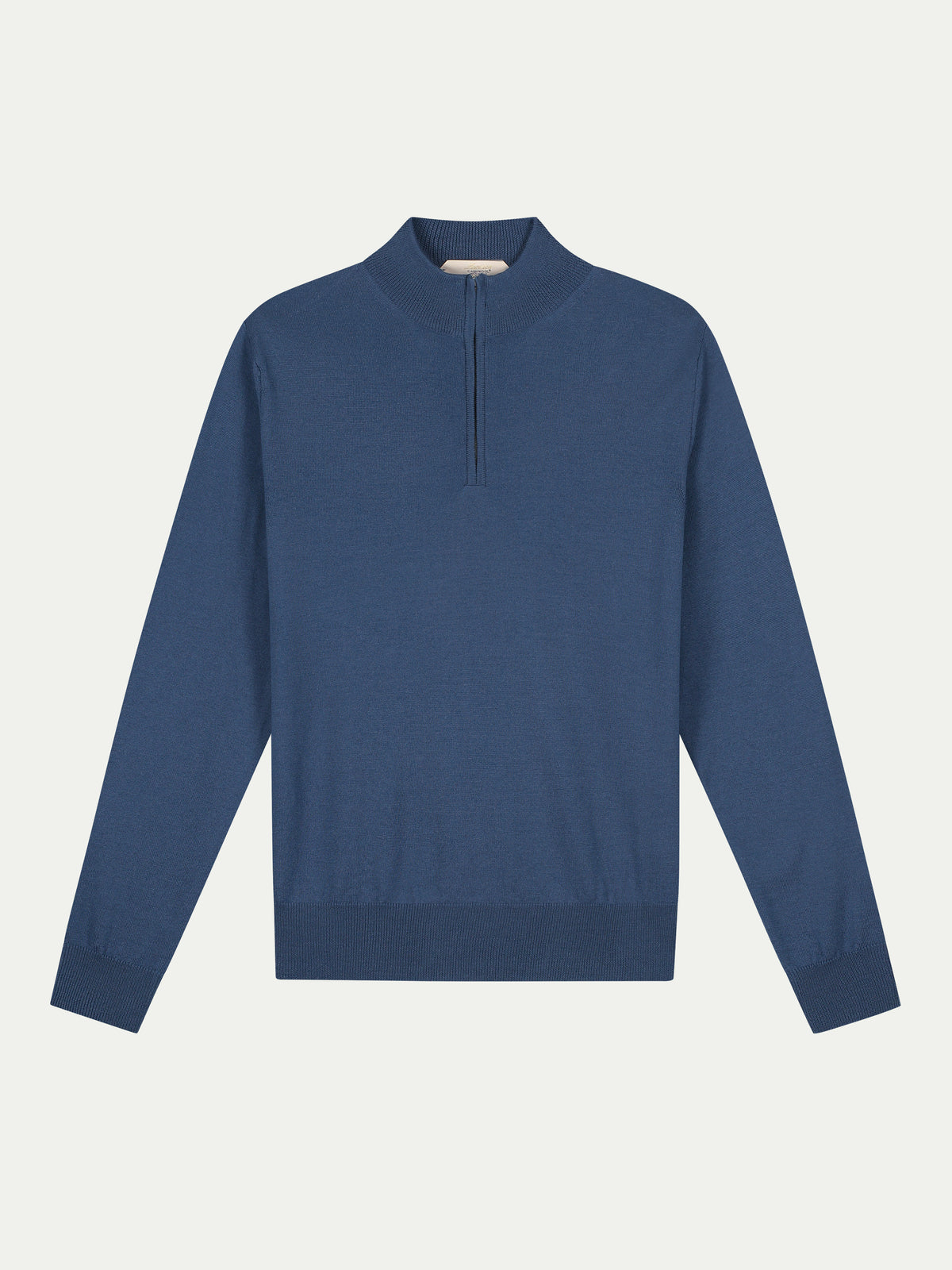Extrafine Merino Zipper Sweater Sargasso Blue